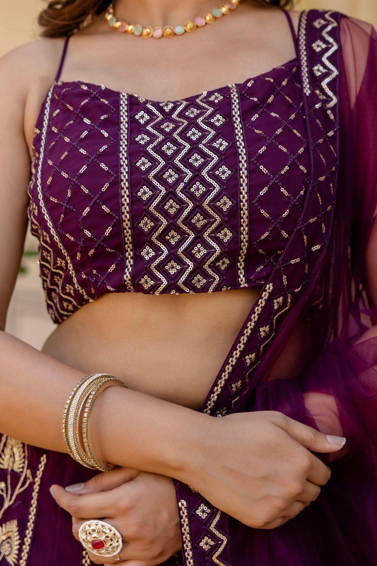 Glamorous Designer Georgette Lehenga Set with Net Dupatta