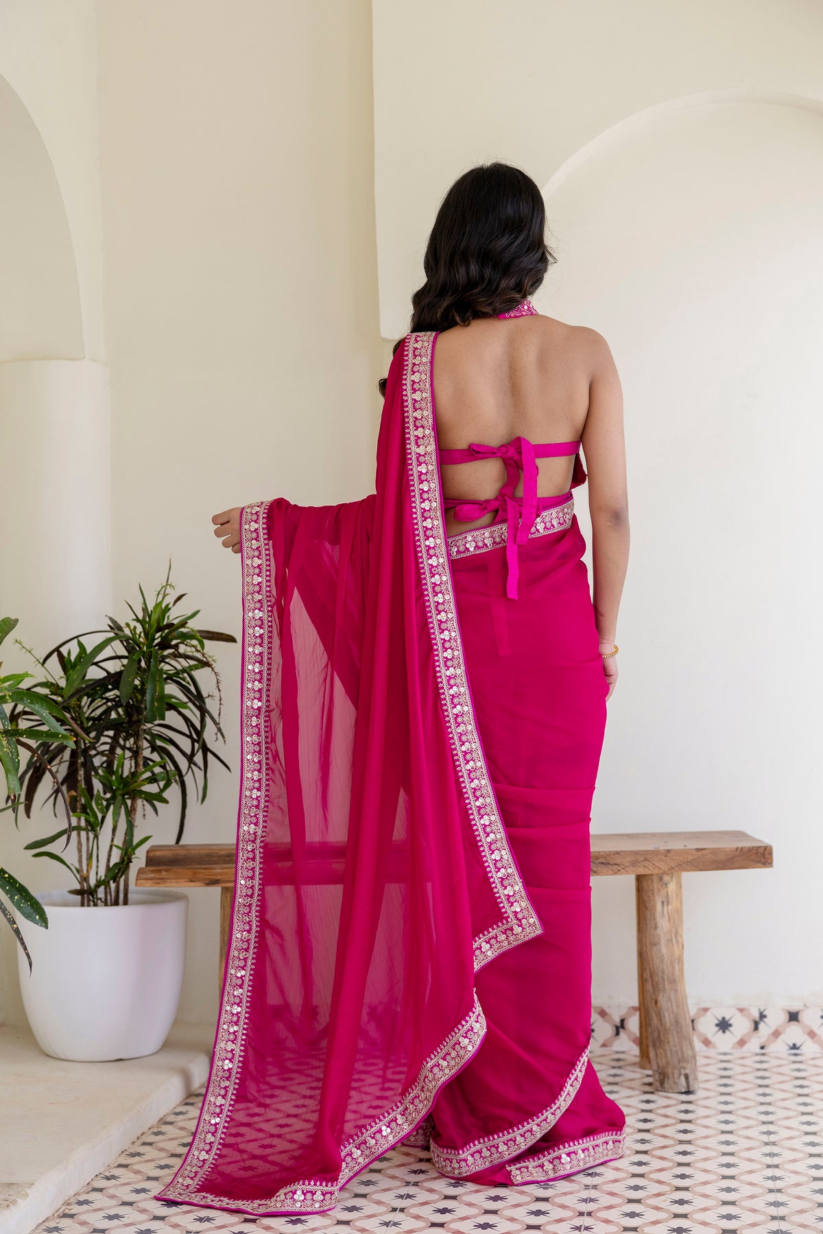 Trendy Rangoli Silk Cording Embroidered Saree with Designer Bangalori Silk Blouse