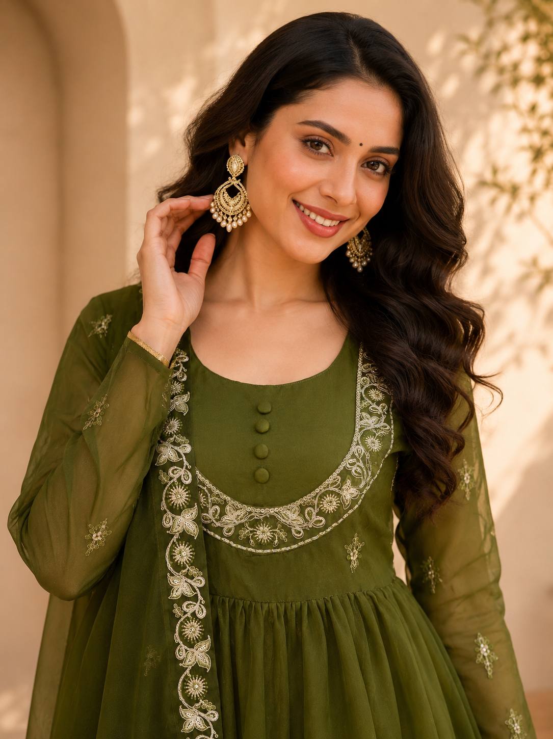 Designer Fendi Satin Embroidered Collection