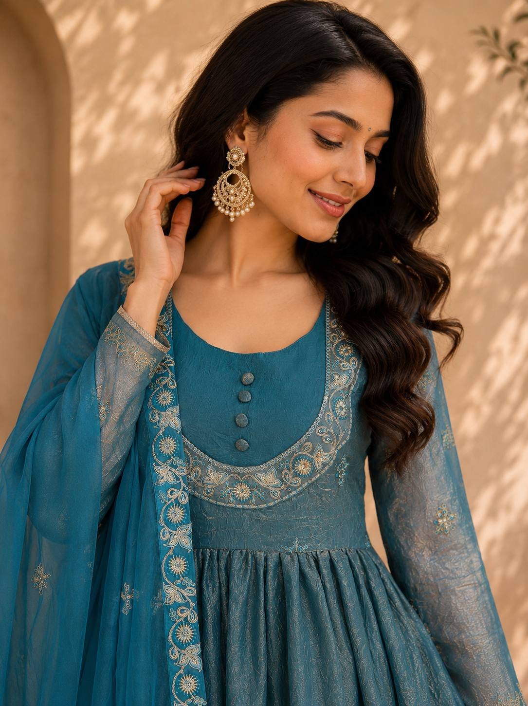 Designer Fendi Satin Embroidered Collection