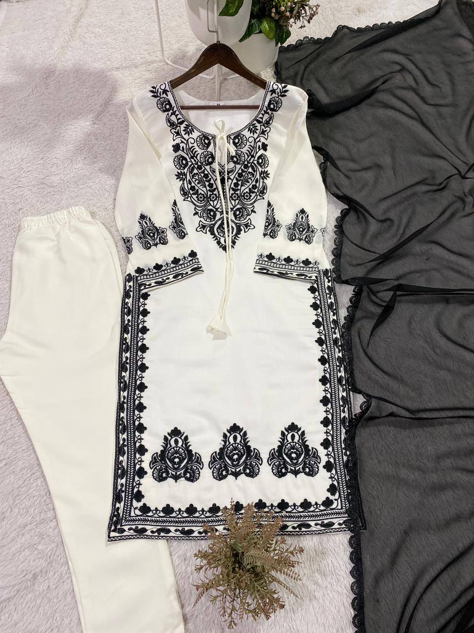 Regal Embroidered Roman Silk 3-Piece Suit