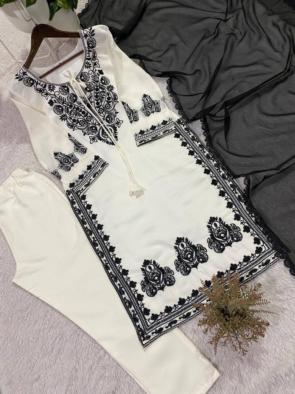 Regal Embroidered Roman Silk 3-Piece Suit