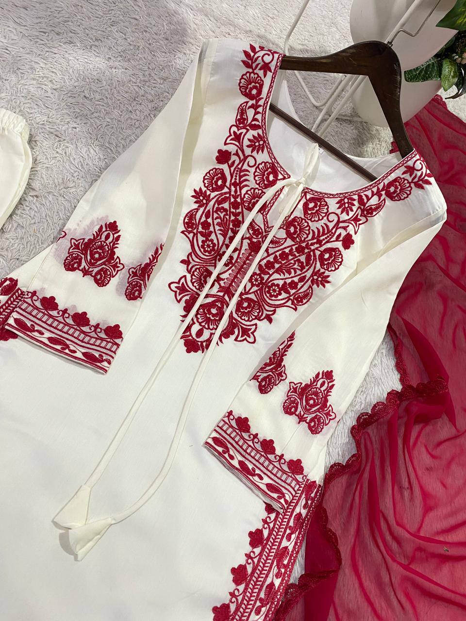 Regal Embroidered Roman Silk 3-Piece Suit