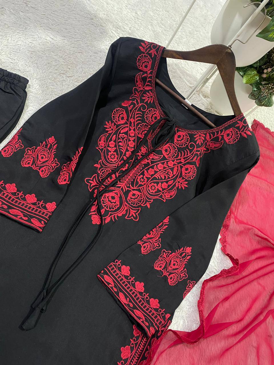 Regal Embroidered Roman Silk 3-Piece Suit