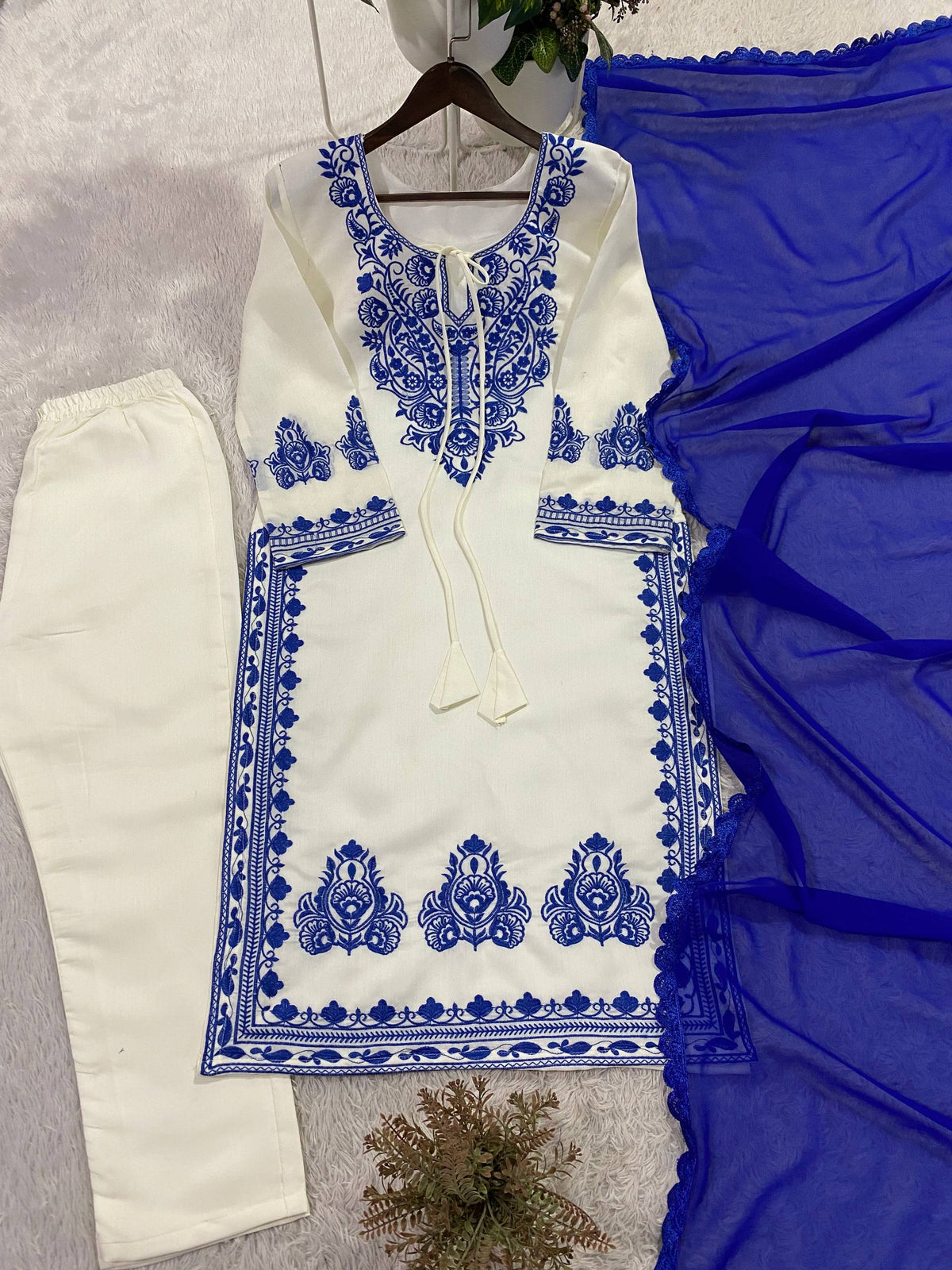 Regal Embroidered Roman Silk 3-Piece Suit