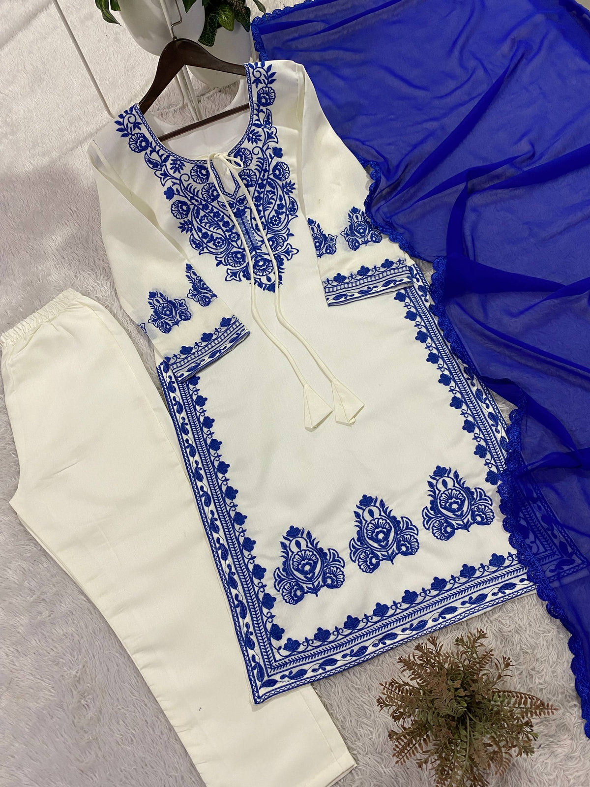 Regal Embroidered Roman Silk 3-Piece Suit