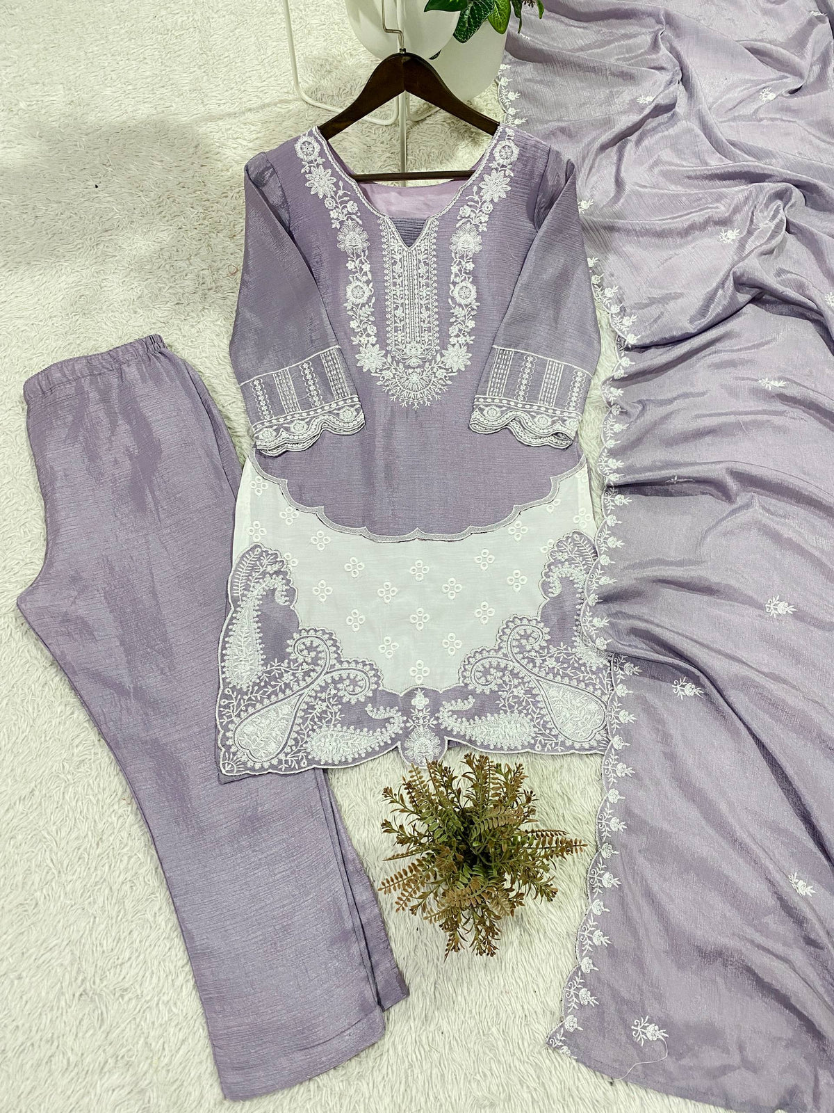 Trending Designer Suit With Elegant Sequence Work