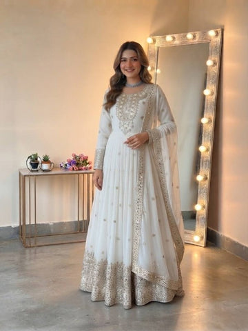 Royal Festive Embroidered Gown Set