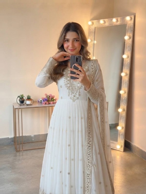 Royal Festive Embroidered Gown Set