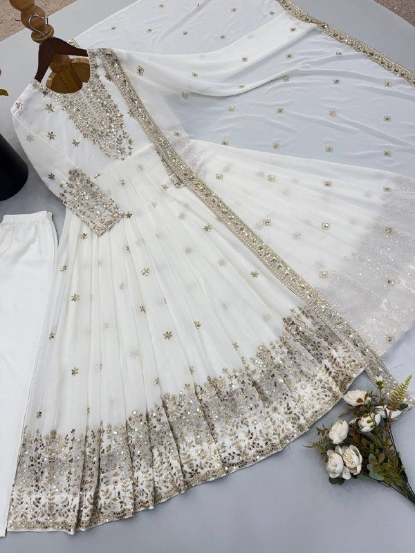 Royal Festive Embroidered Gown Set