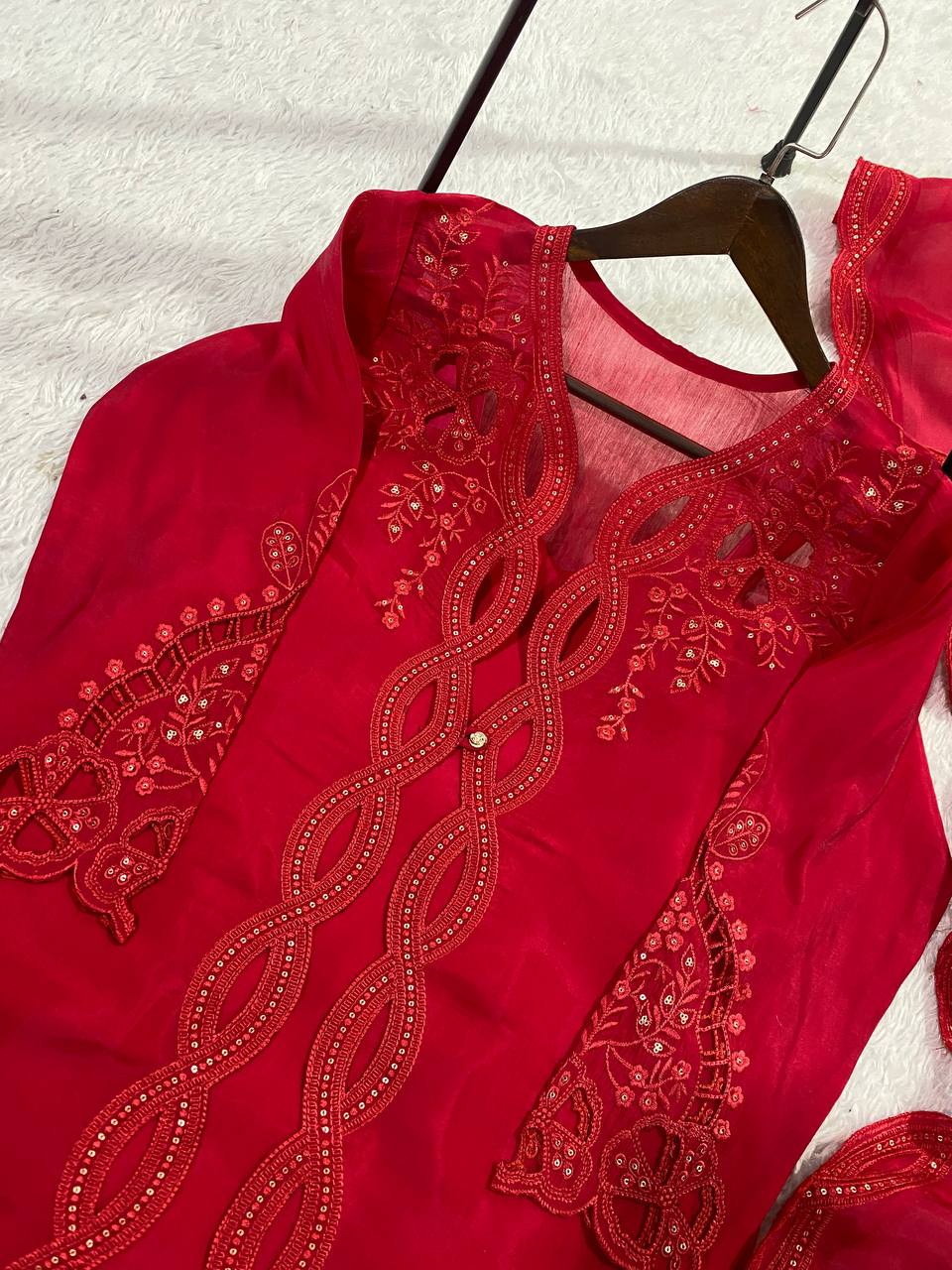 Real Model Palazzo & Shrug Pair – Elegant Statement Look