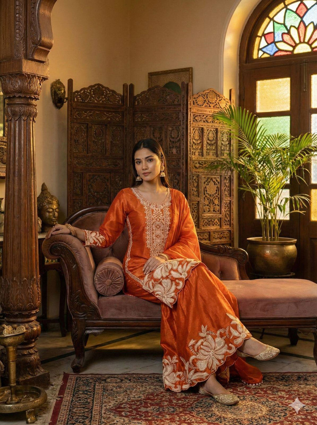 PERFECT FOR PARTY AND WEDDING OUR DESIGNER WEAR TOP WITH SARARA PAIR IN JIMMY CHOO