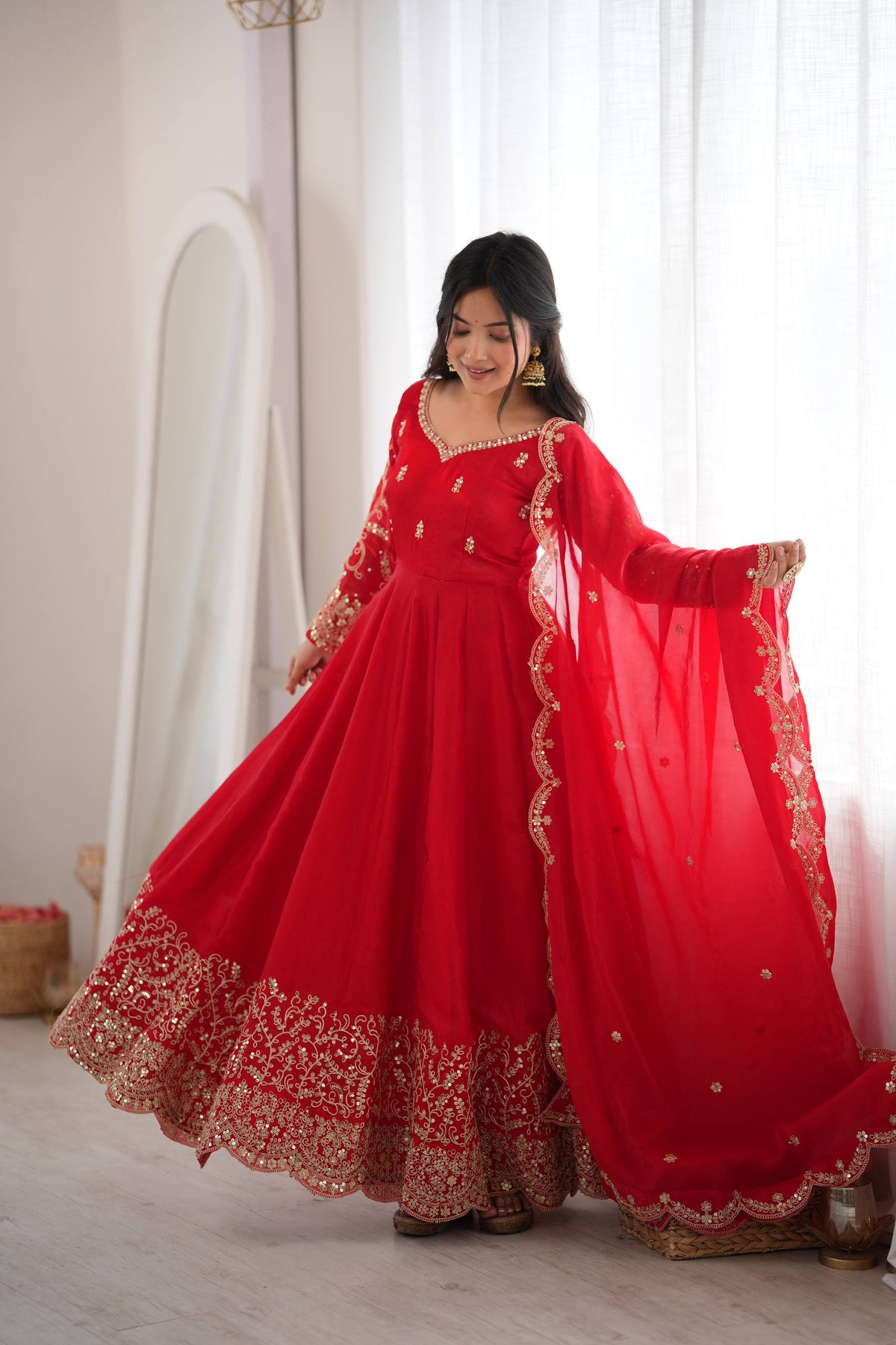 Designer Fendy Silk Festive Gown Collection