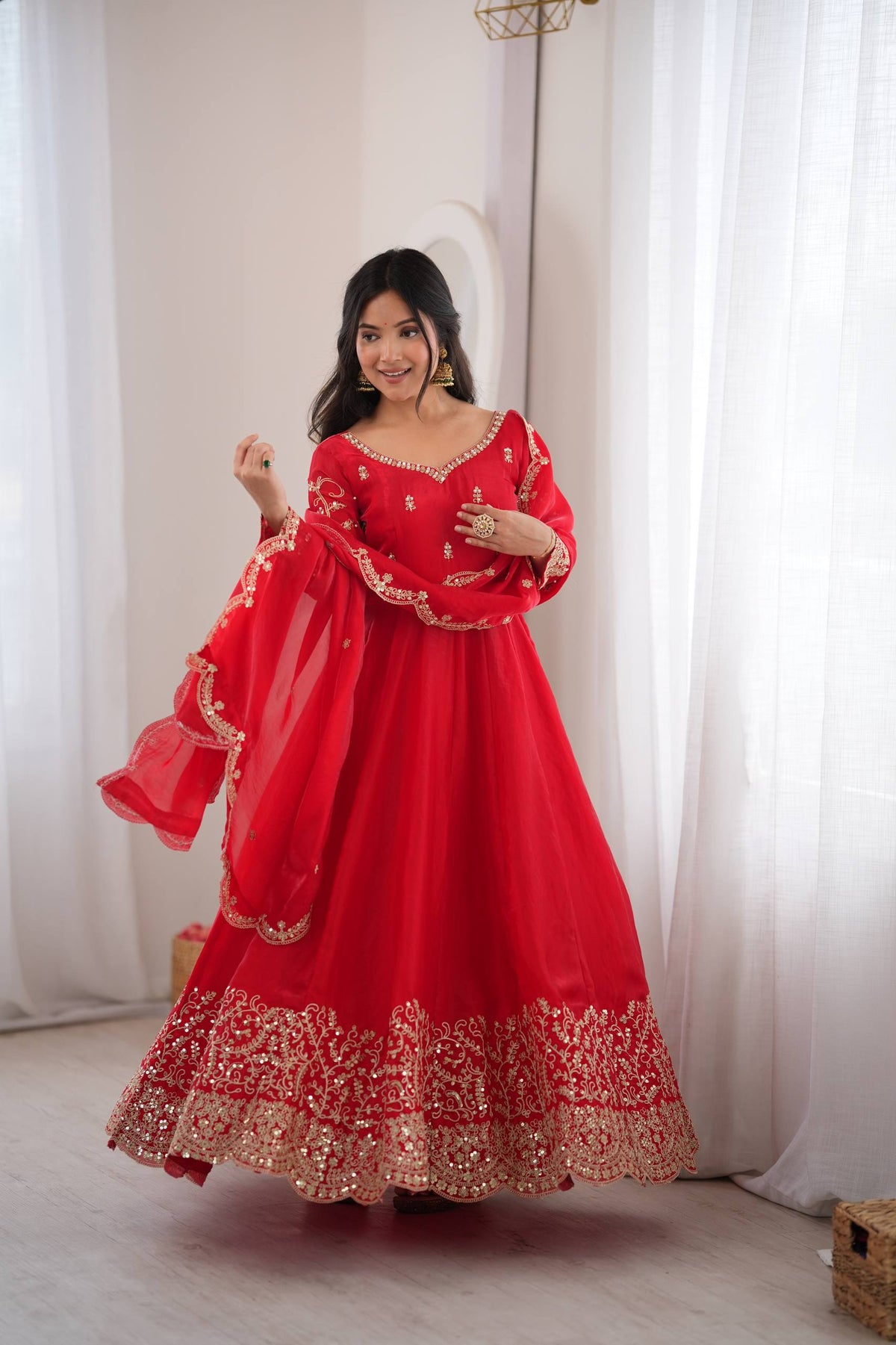 Designer Fendy Silk Festive Gown Collection