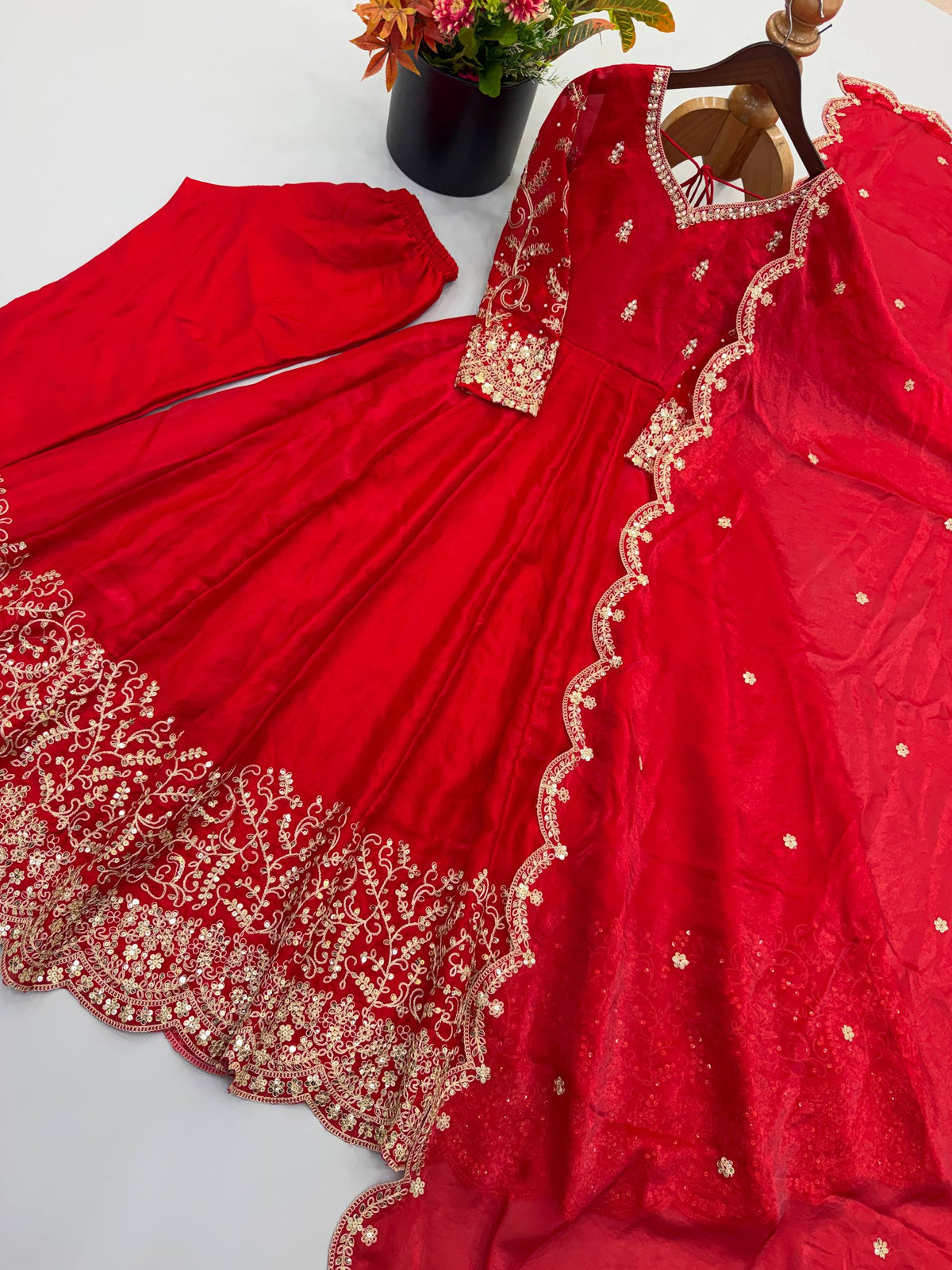 Designer Fendy Silk Festive Gown Collection