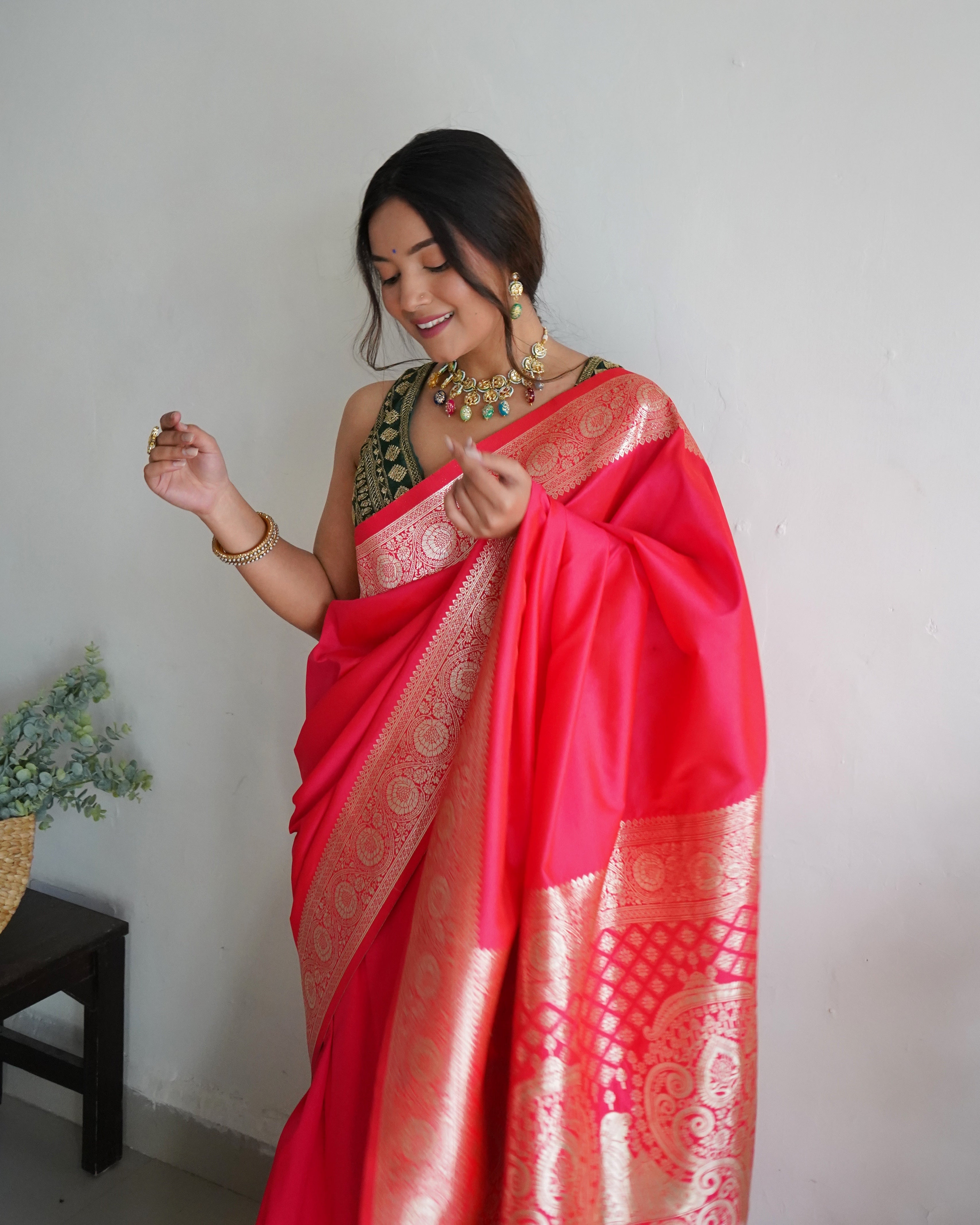 Pure Banarasi Silk With Zari Weaving