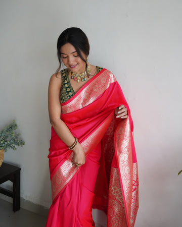 Pure Banarasi Silk With Zari Weaving