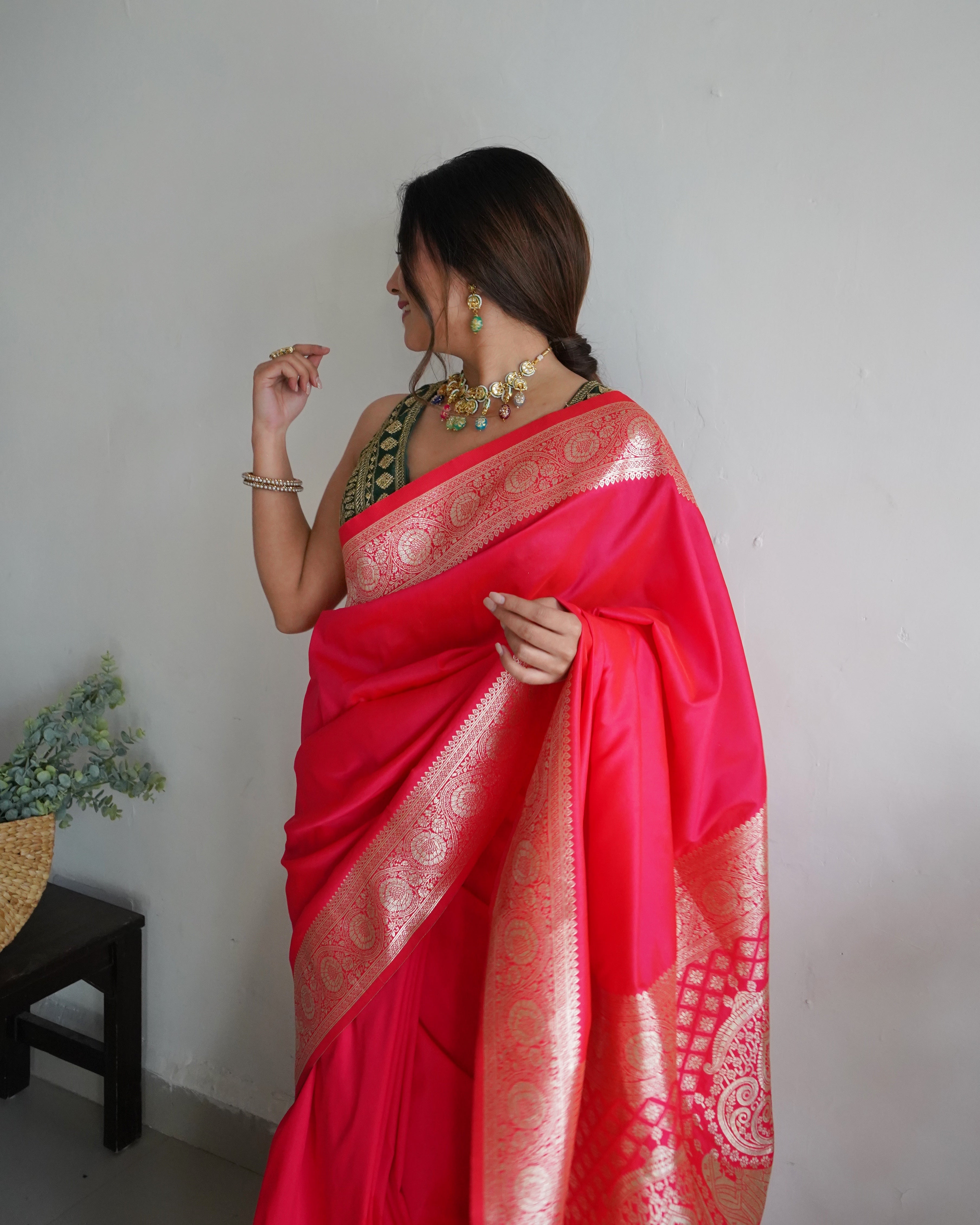 Pure Banarasi Silk With Zari Weaving