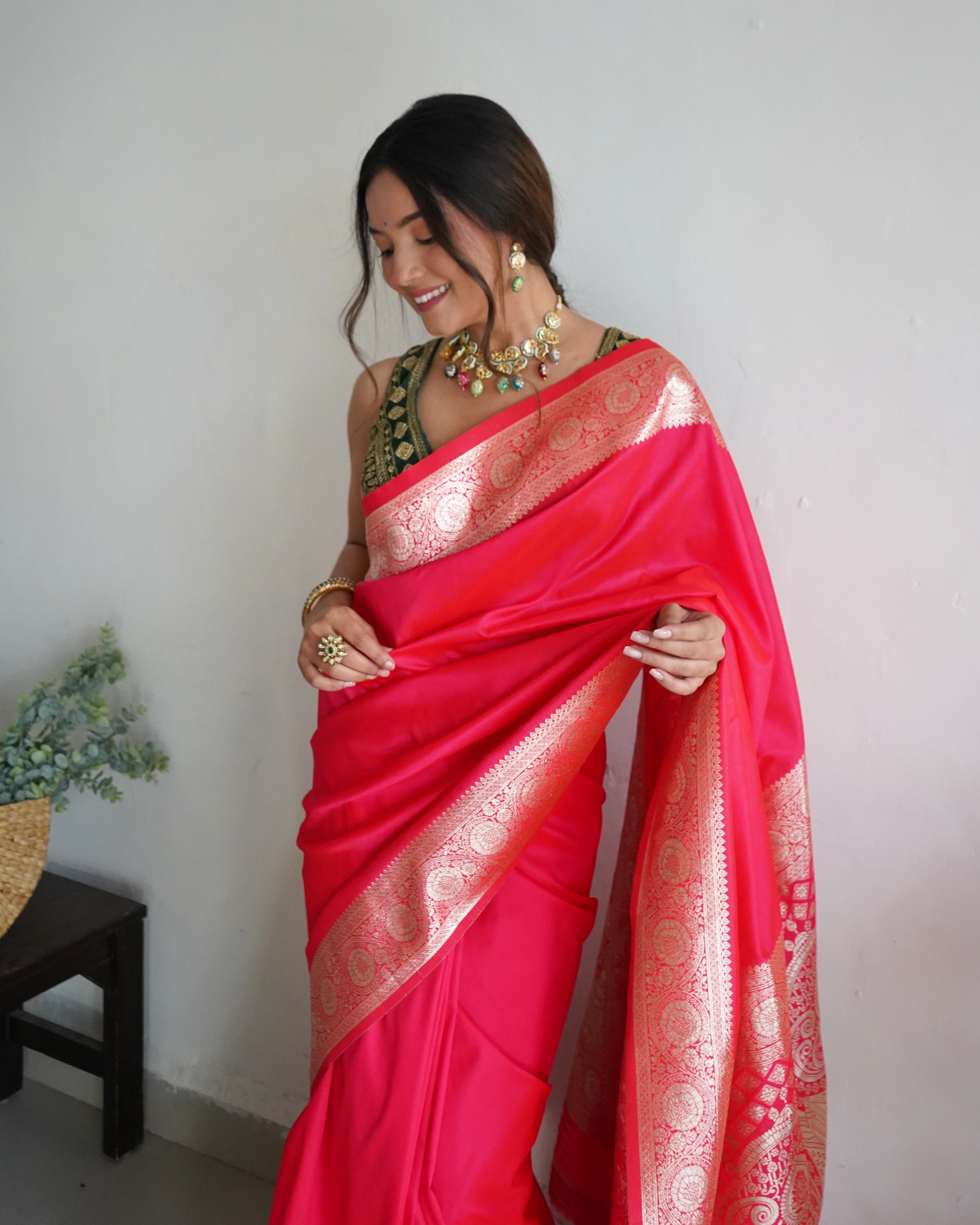Pure Banarasi Silk With Zari Weaving