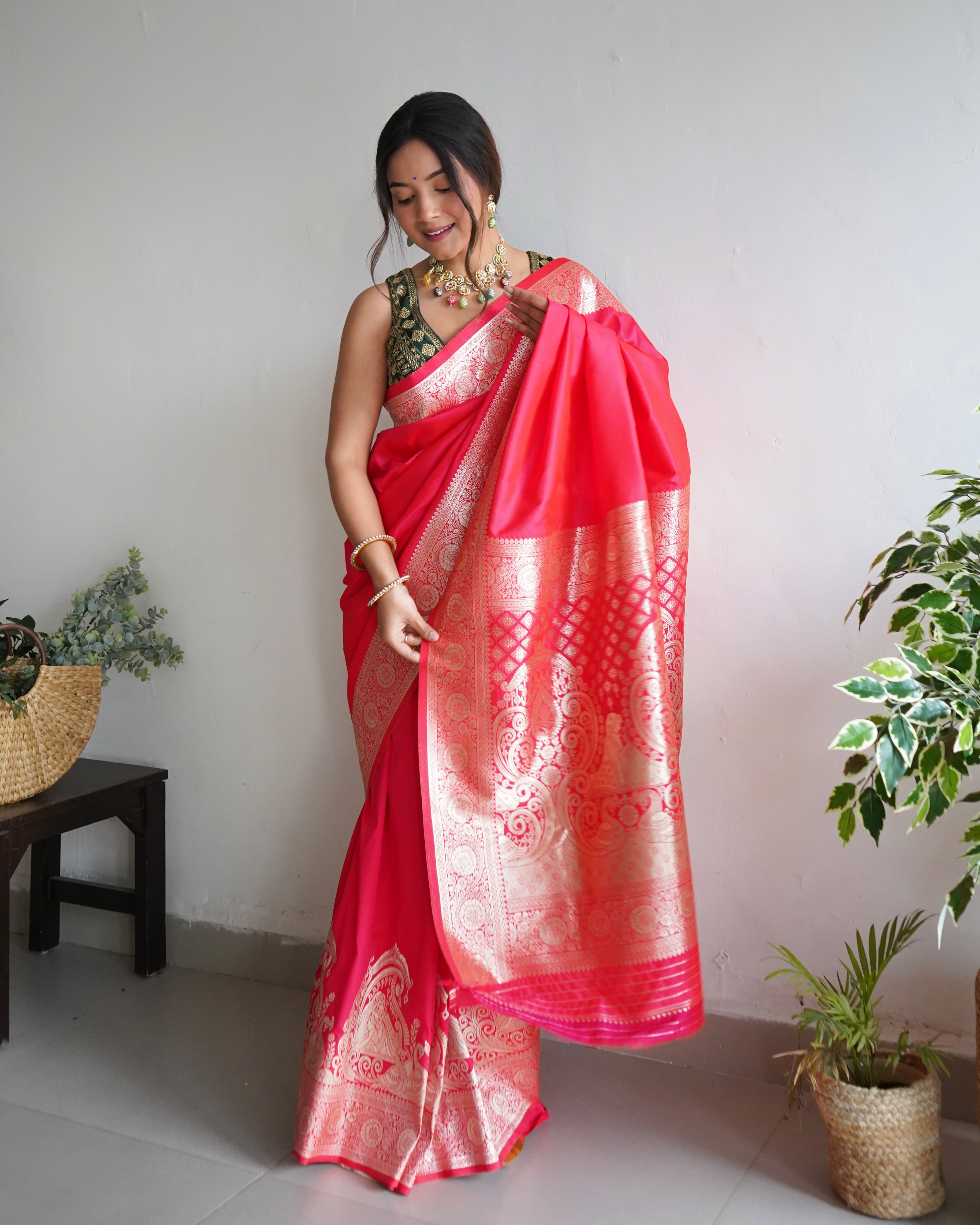 Pure Banarasi Silk With Zari Weaving