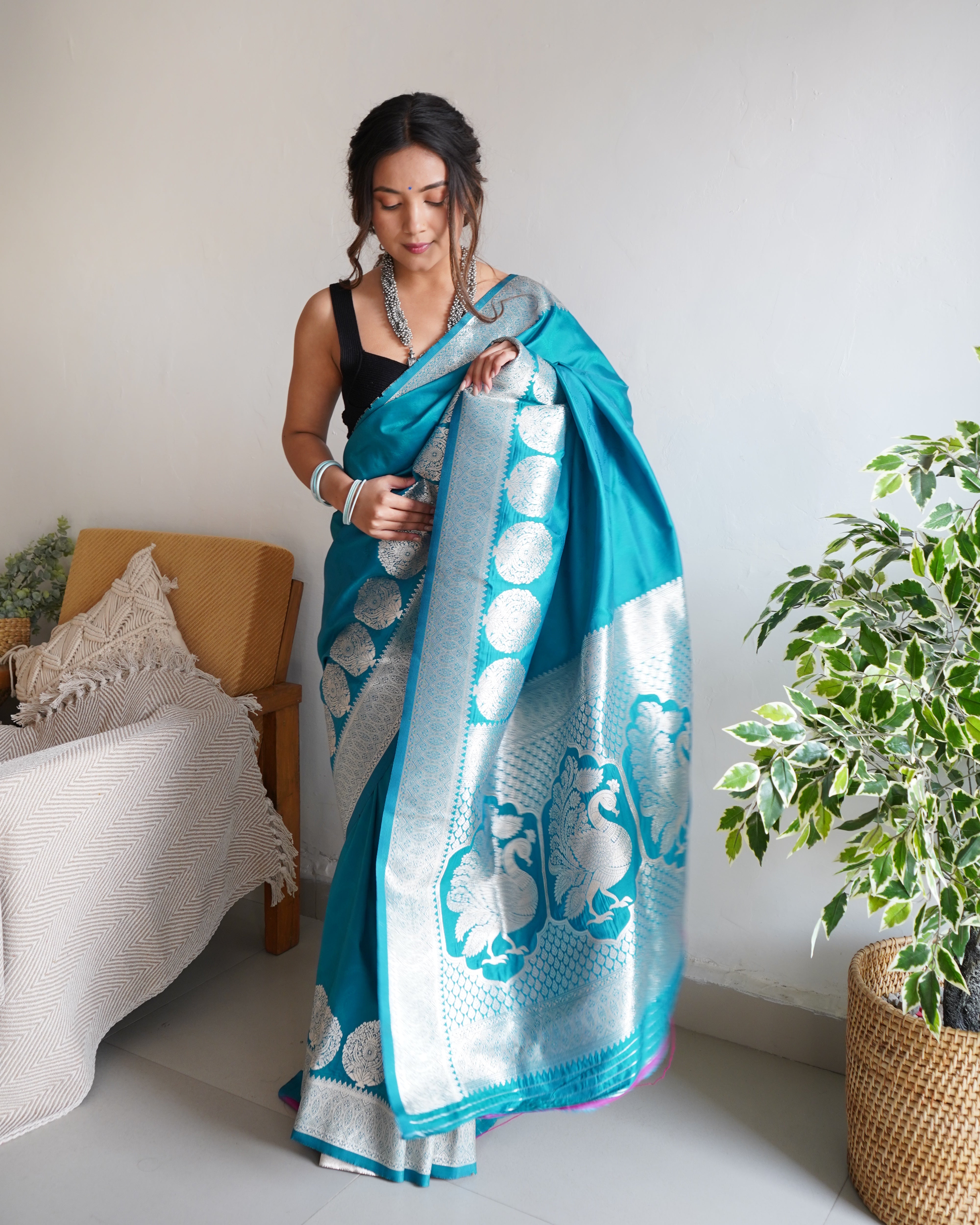 Pure Banarasi Silk With Zari Weaving