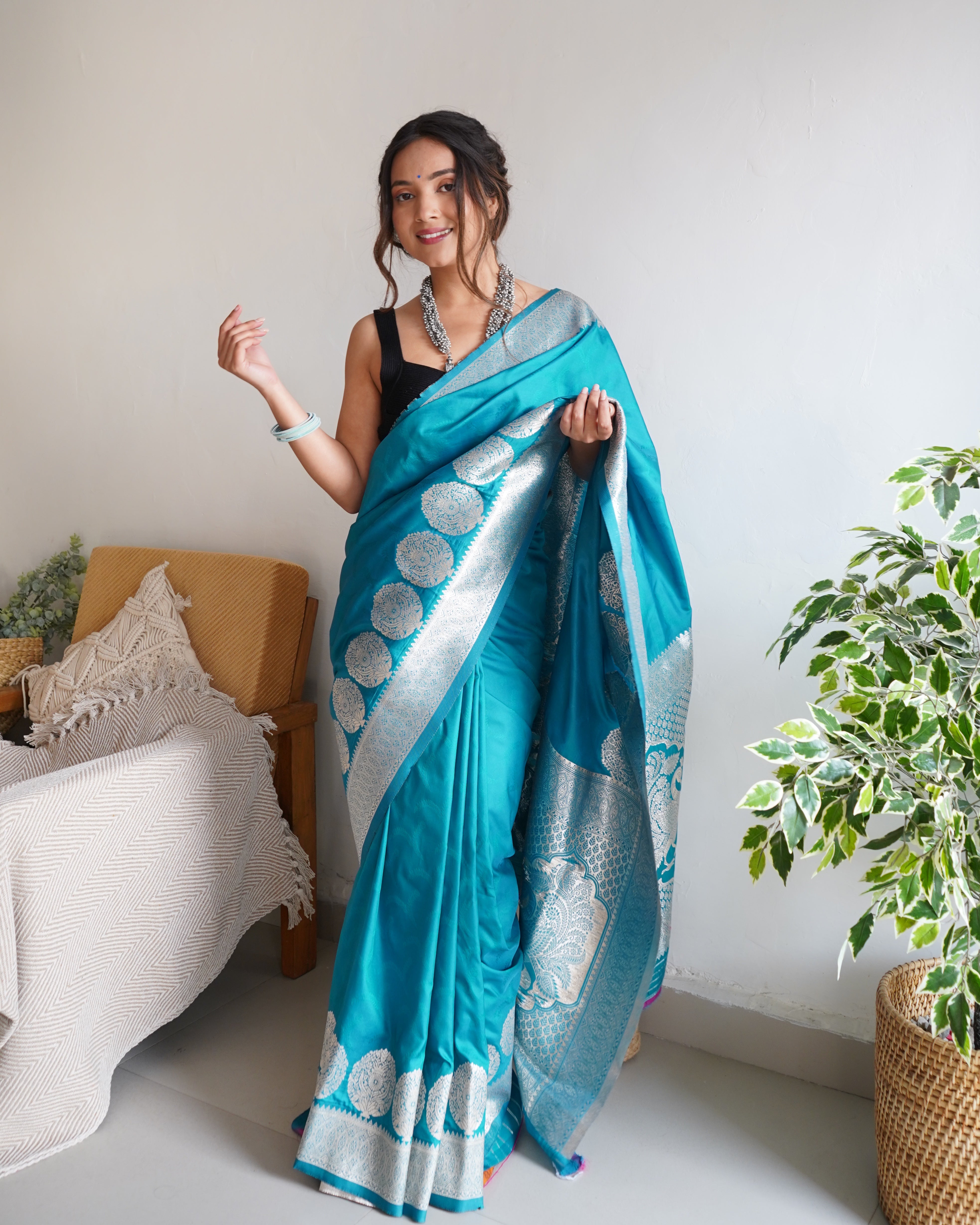 Pure Banarasi Silk With Zari Weaving