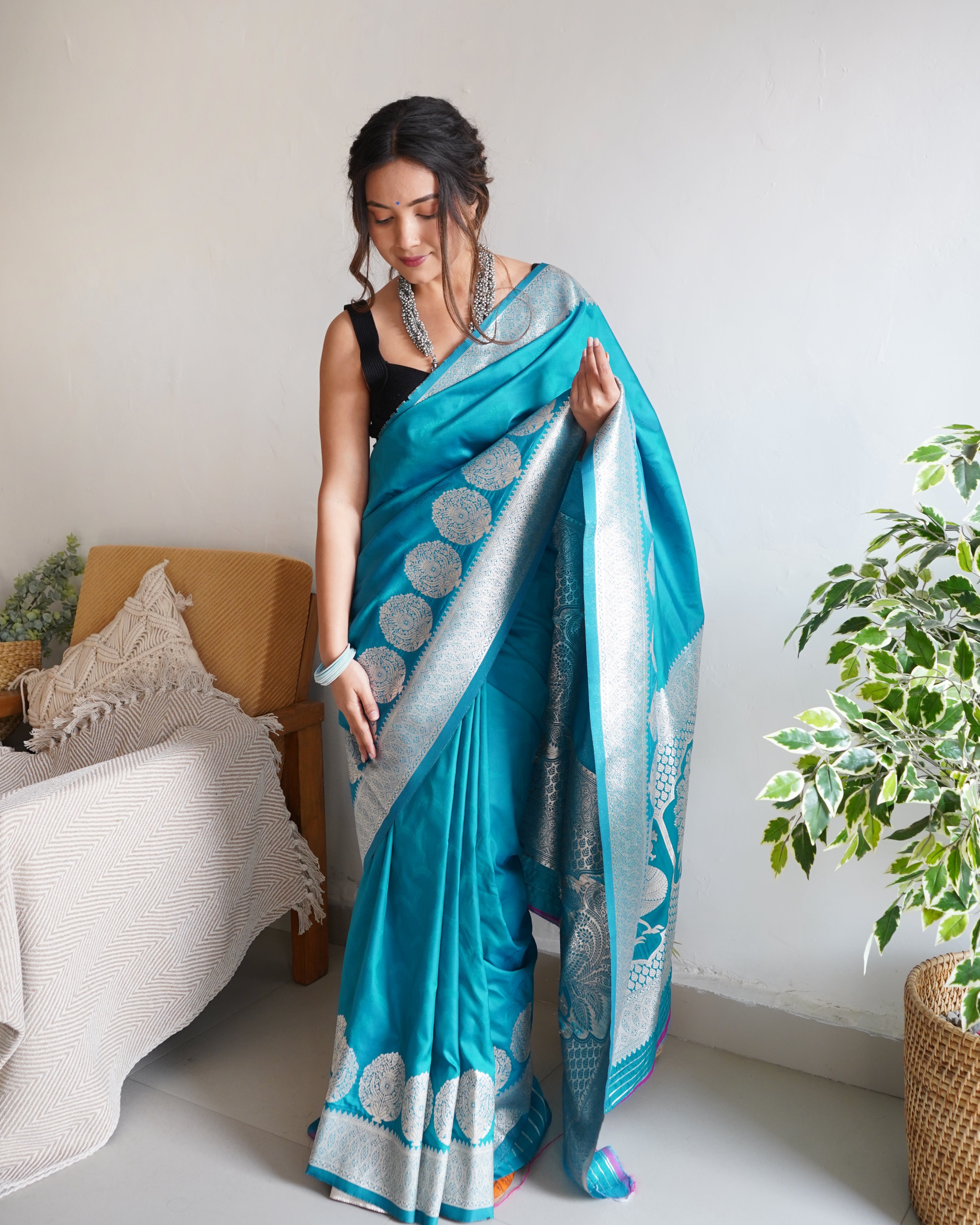 Pure Banarasi Silk With Zari Weaving