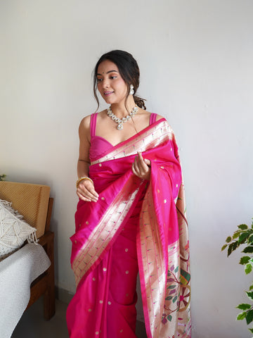 Pure Banarasi Silk With Zari Weaving