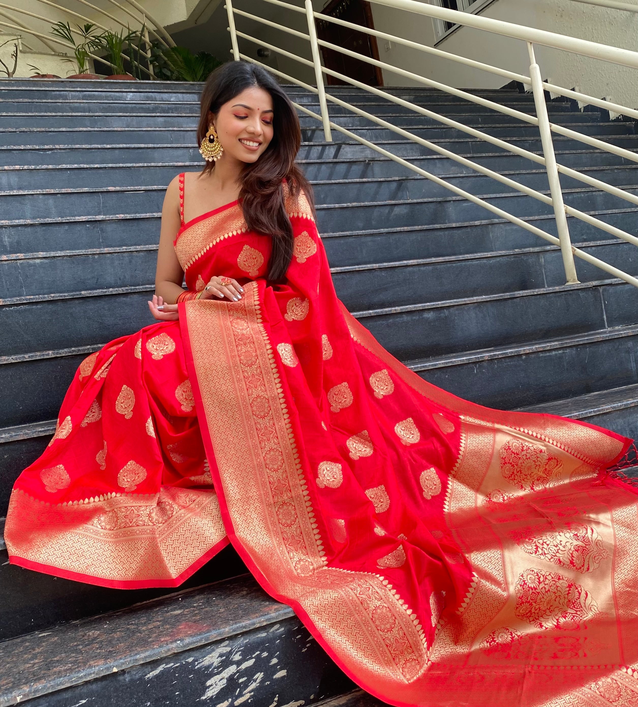 Pure Banarasi Silk With Zari Weaving