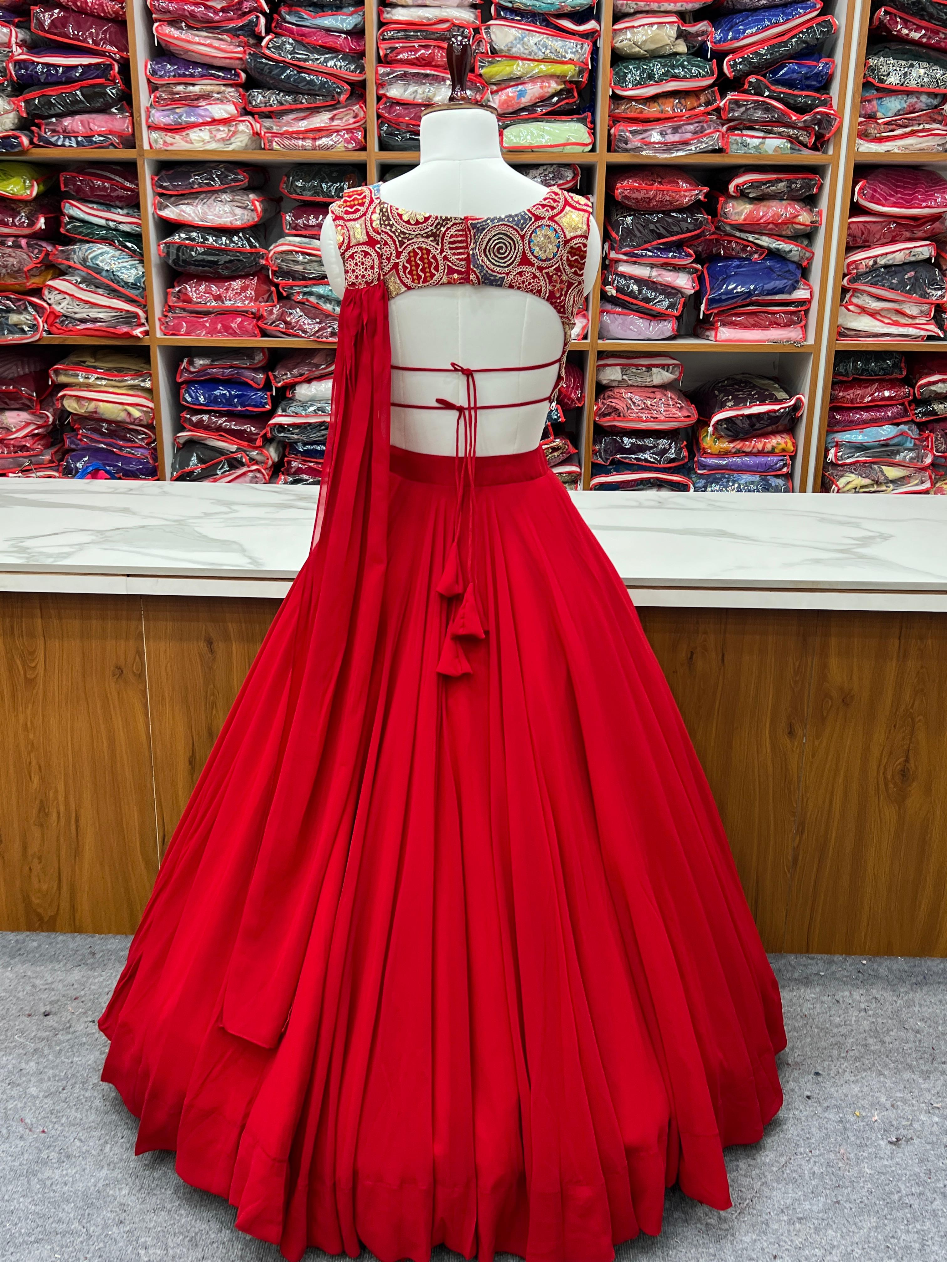 Elegant Ready to wear Anarkali Suit for Women | Designer Bandhej Work Ethnic Wear