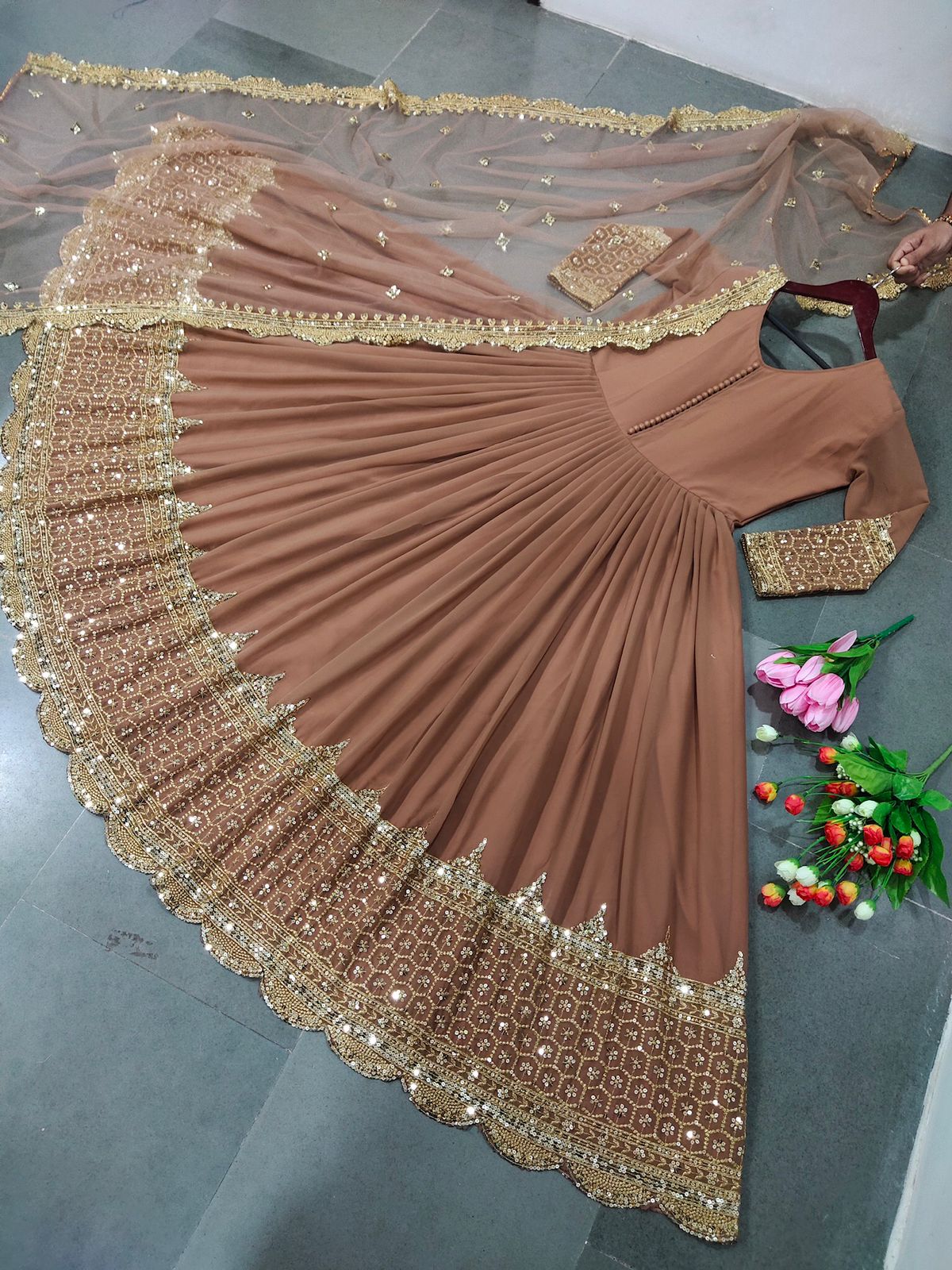Designer Festive Embroidered Gown Collection