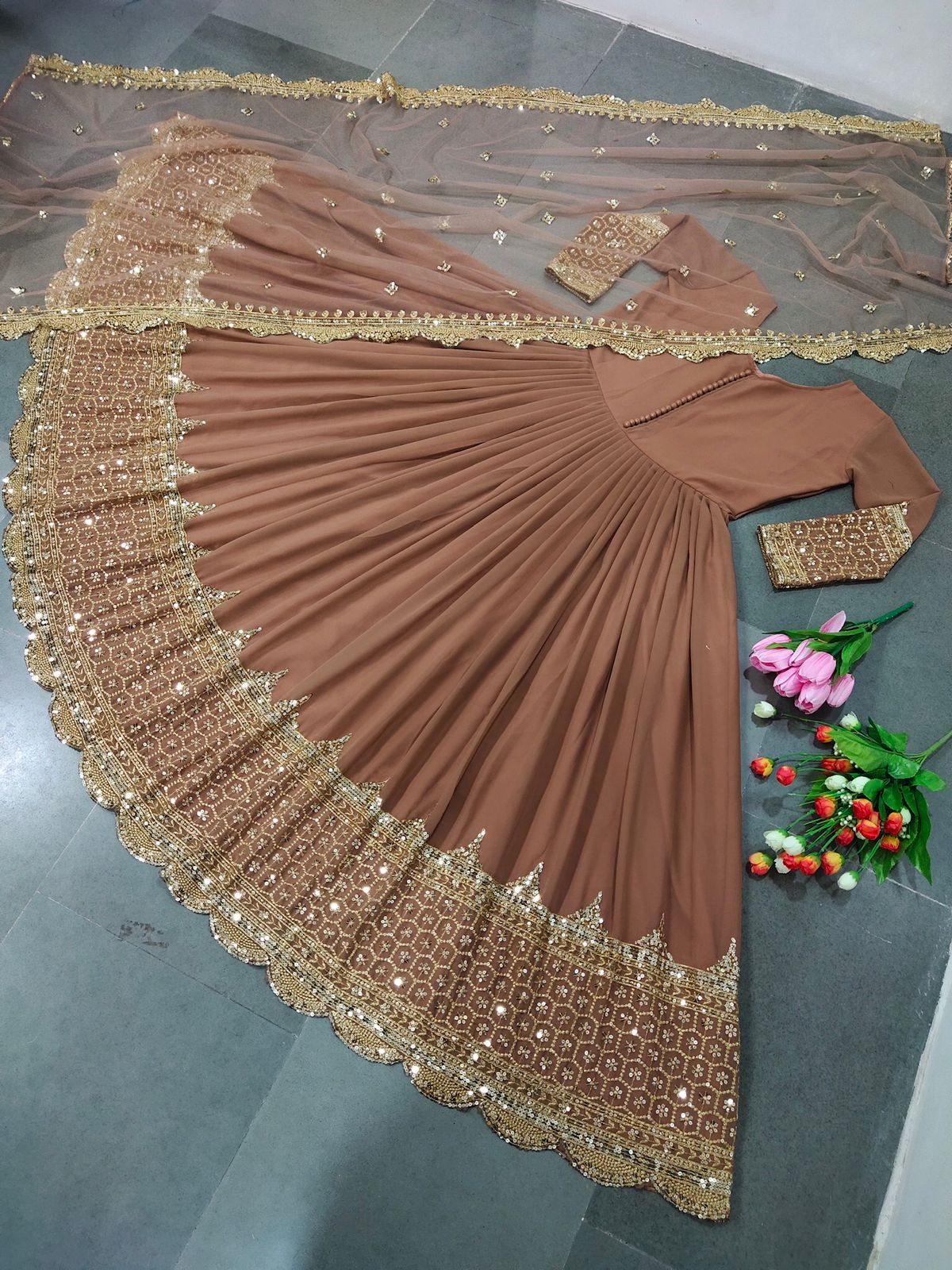 Designer Festive Embroidered Gown Collection