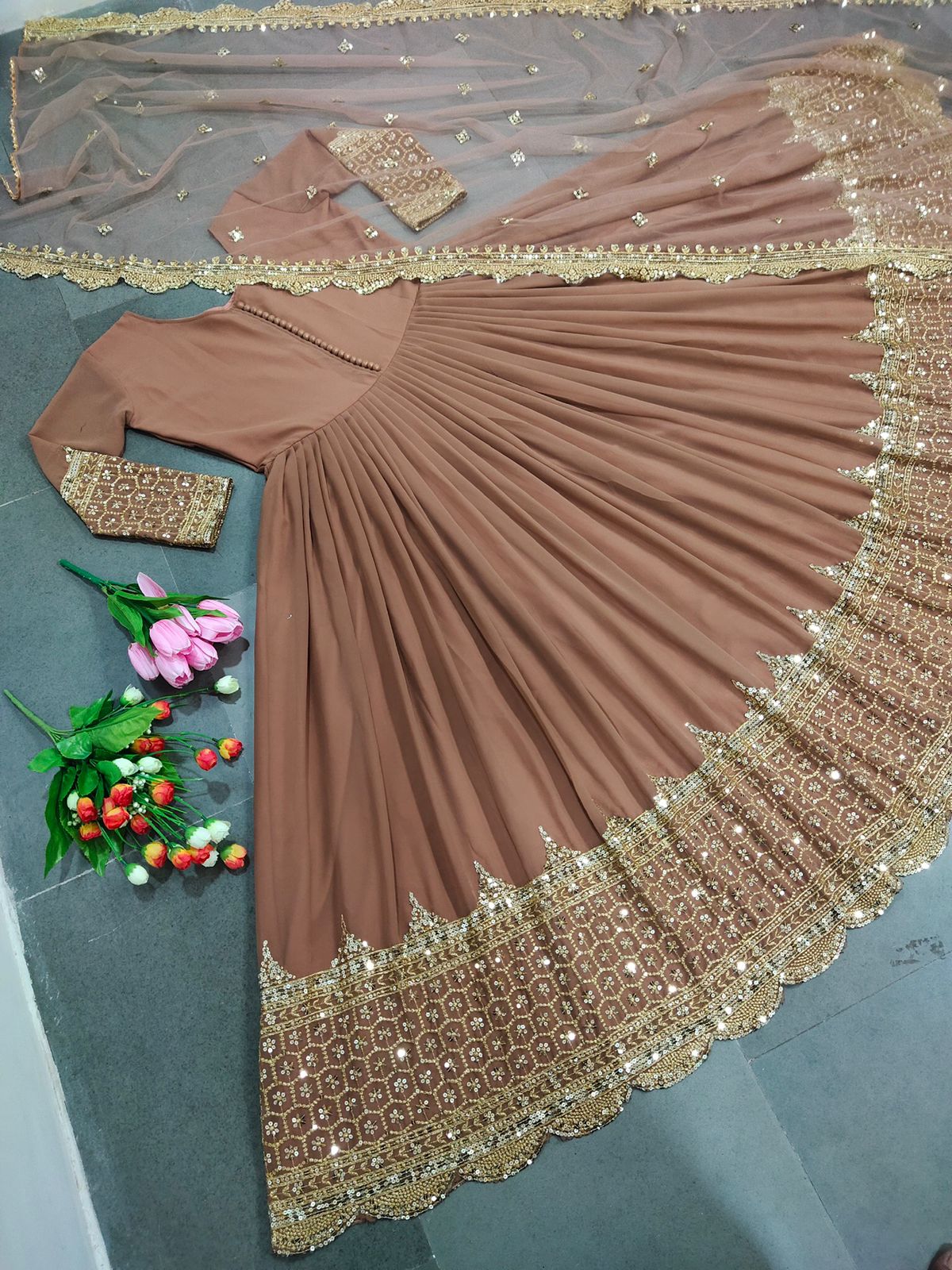 Designer Festive Embroidered Gown Collection