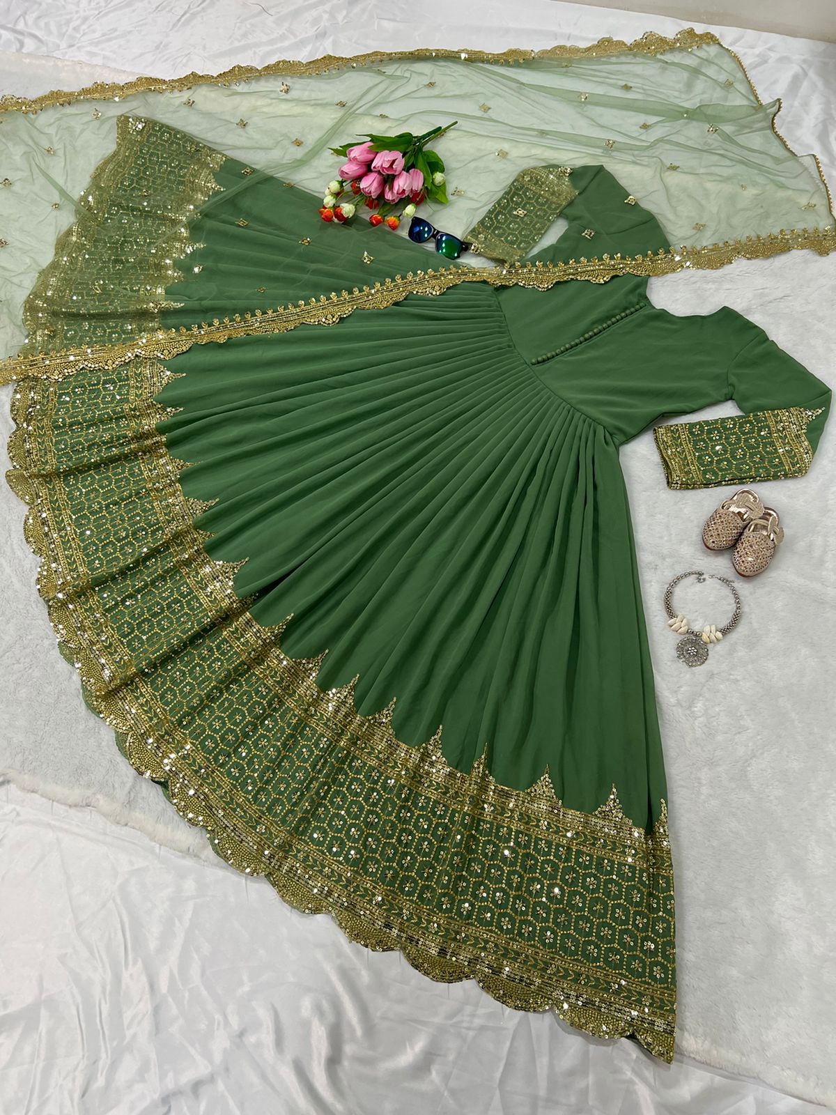 Designer Festive Embroidered Gown Collection