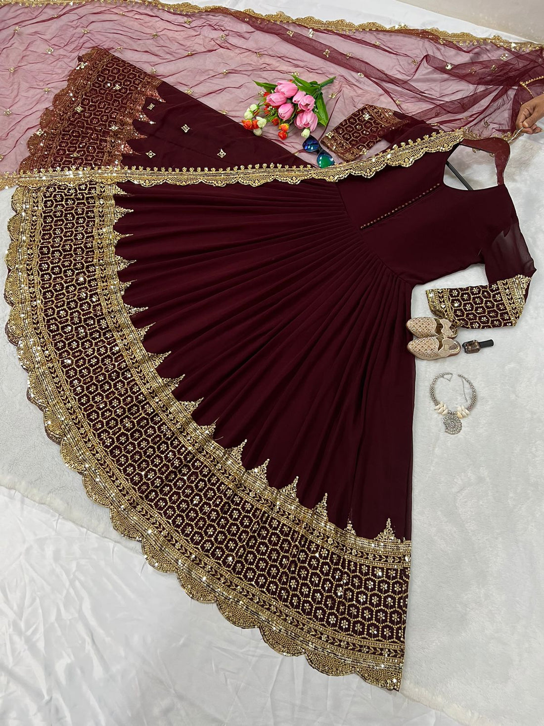 Designer Festive Embroidered Gown Collection