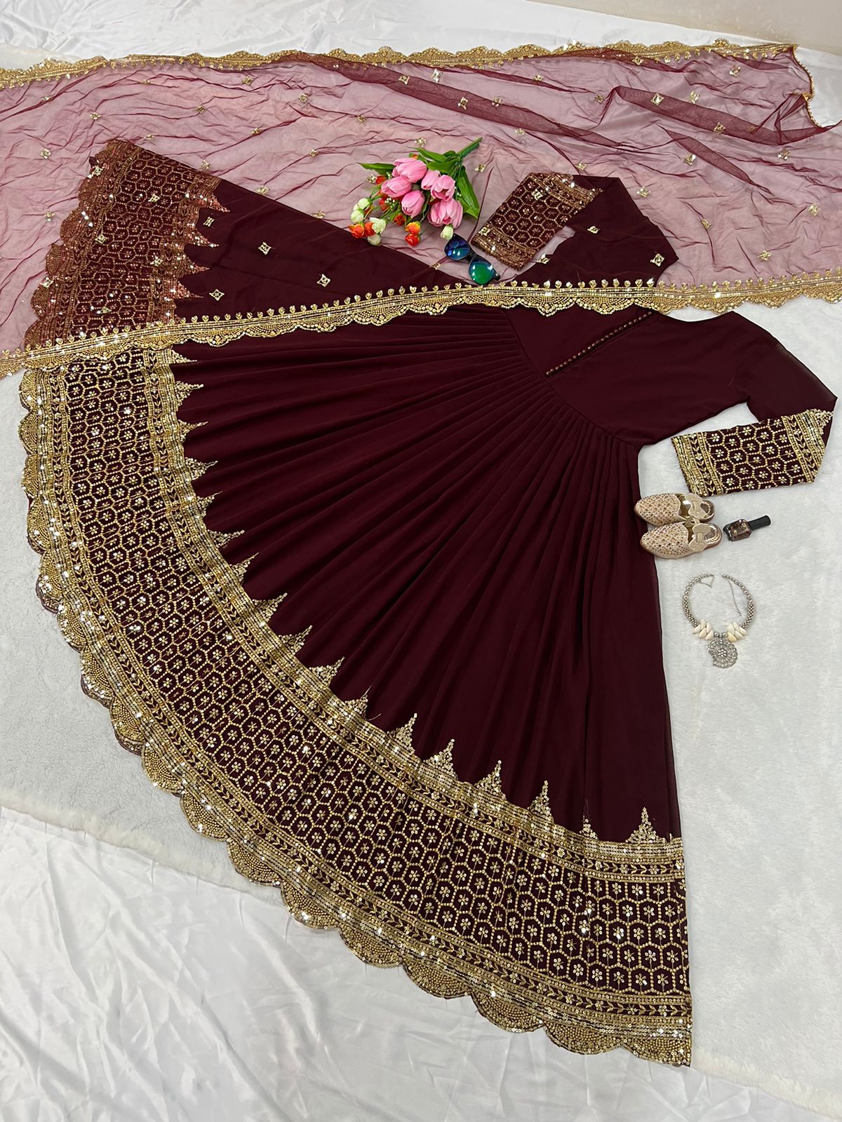 Designer Festive Embroidered Gown Collection