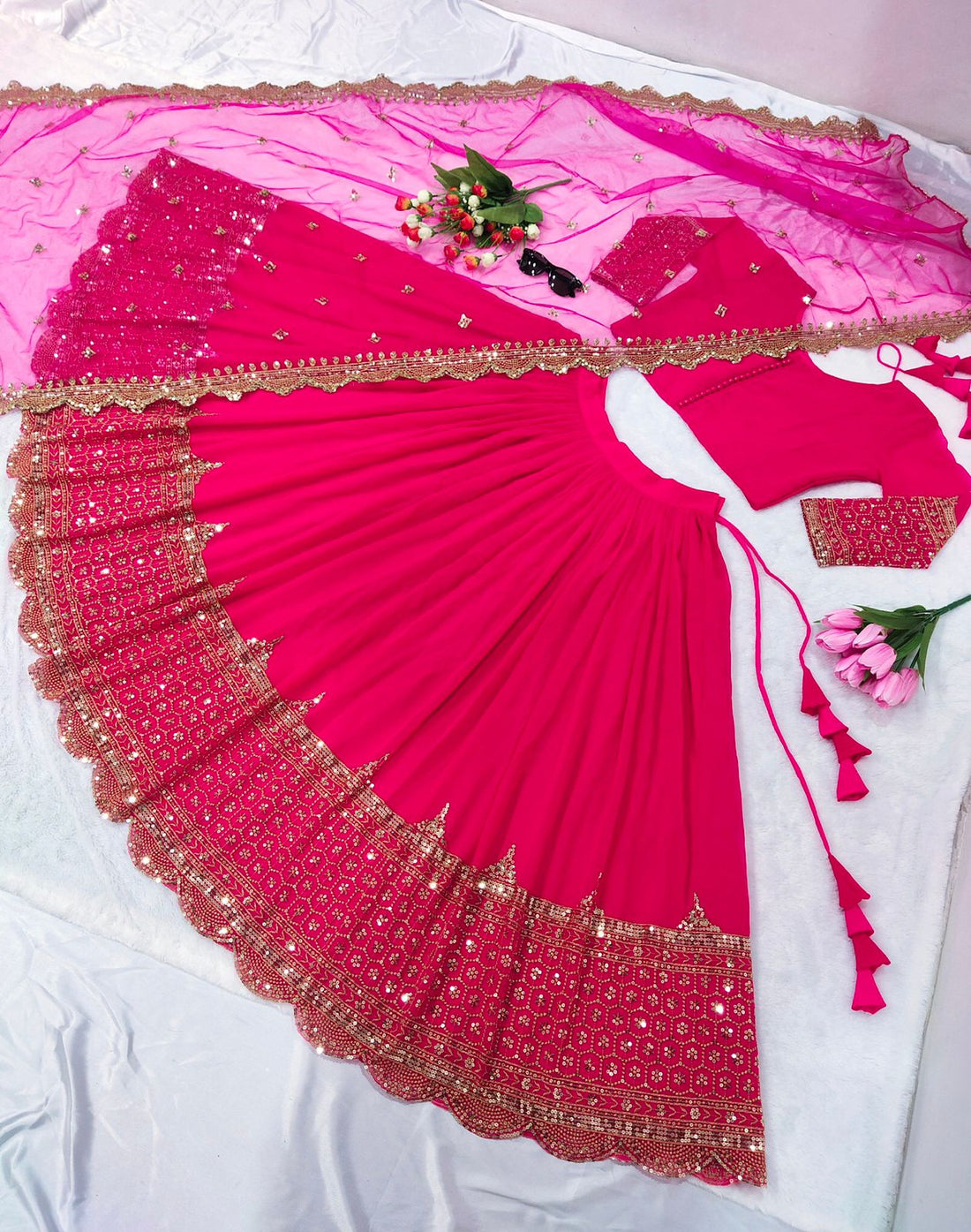 Festive Glam Embroidered Lehenga Collection