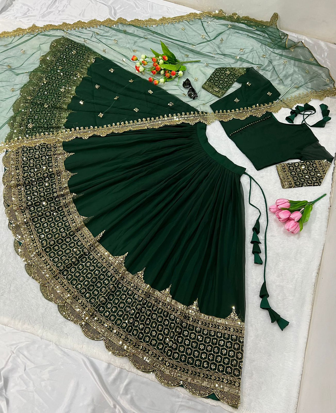 Festive Glam Embroidered Lehenga Collection