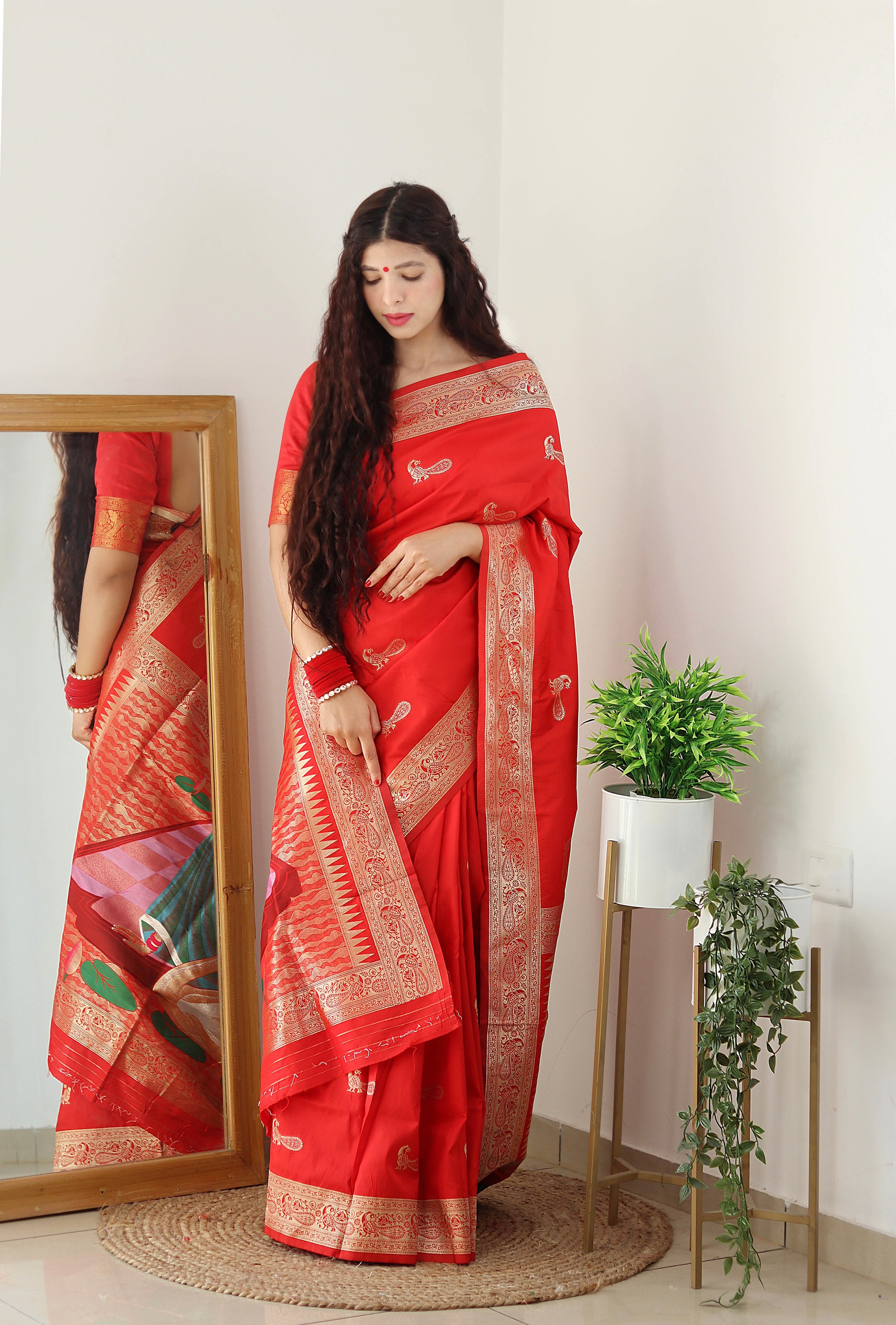Pure Banarasi Silk With Zari Weaving