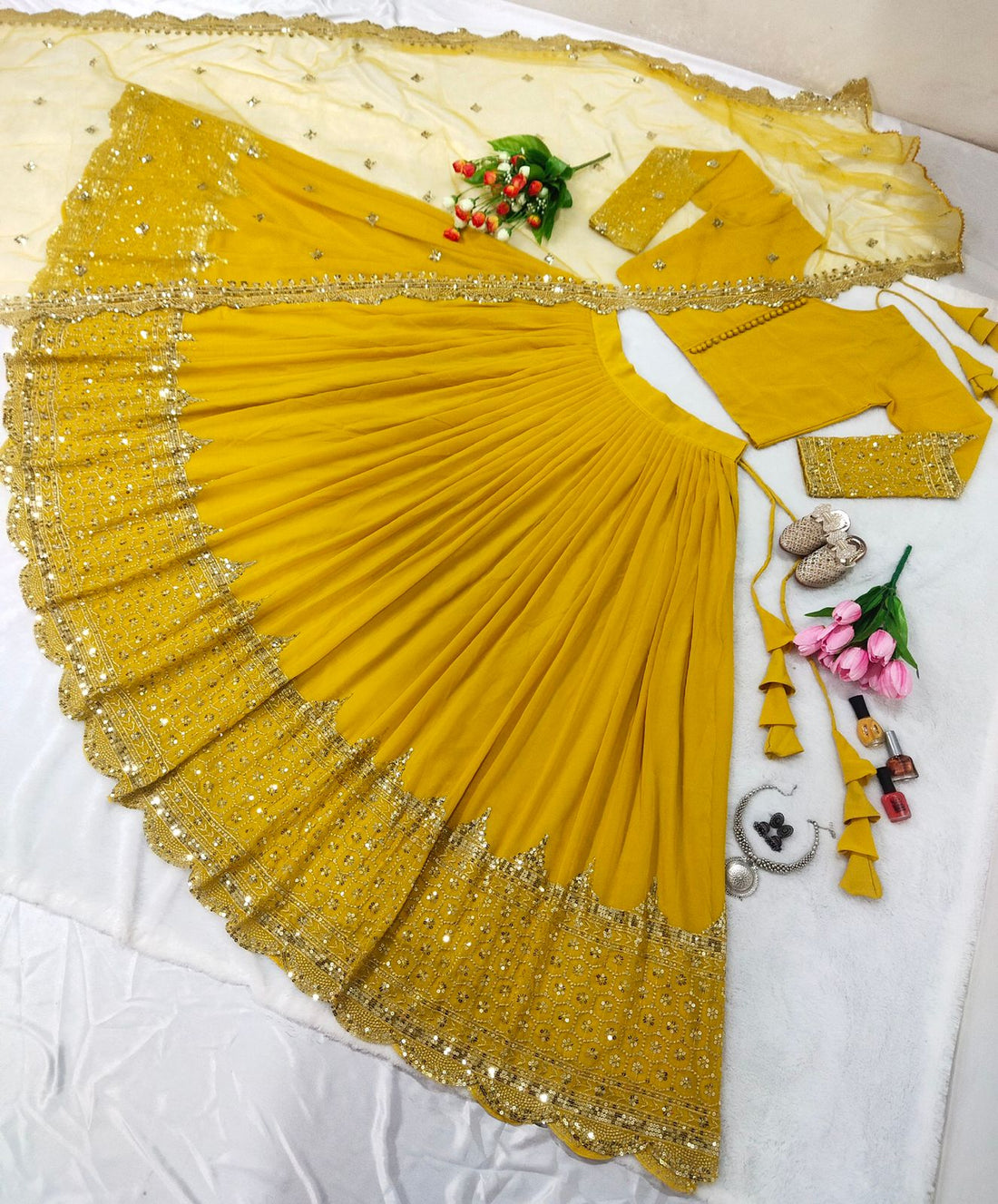 Festive Glam Embroidered Lehenga Collection