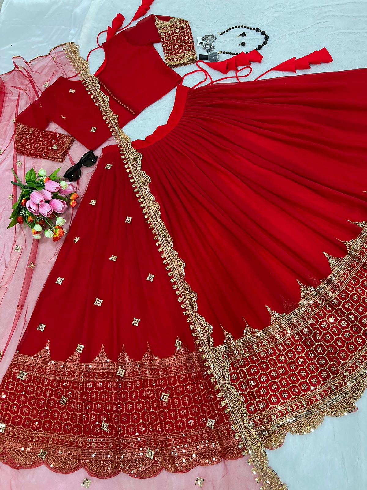Festive Glam Embroidered Lehenga Collection