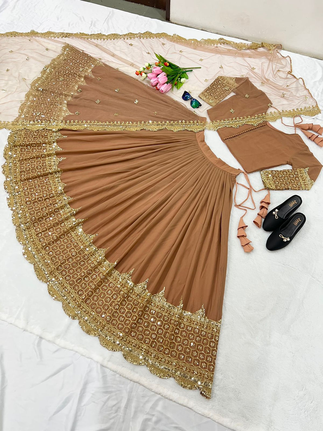 Festive Glam Embroidered Lehenga Collection