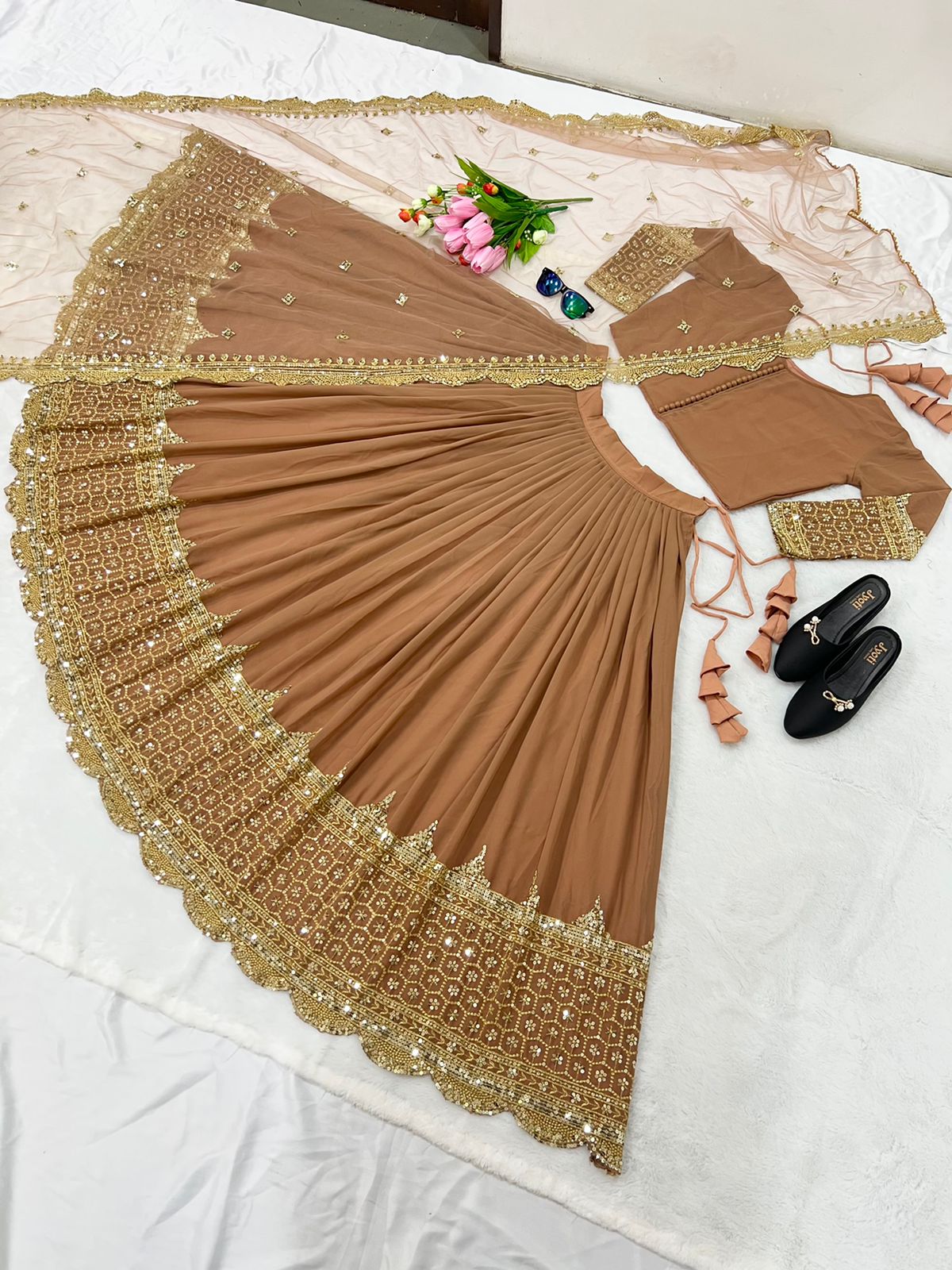 Festive Glam Embroidered Lehenga Collection
