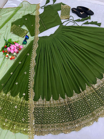 Festive Glam Embroidered Lehenga Collection
