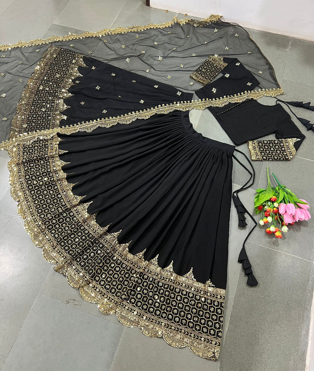 Festive Glam Embroidered Lehenga Collection