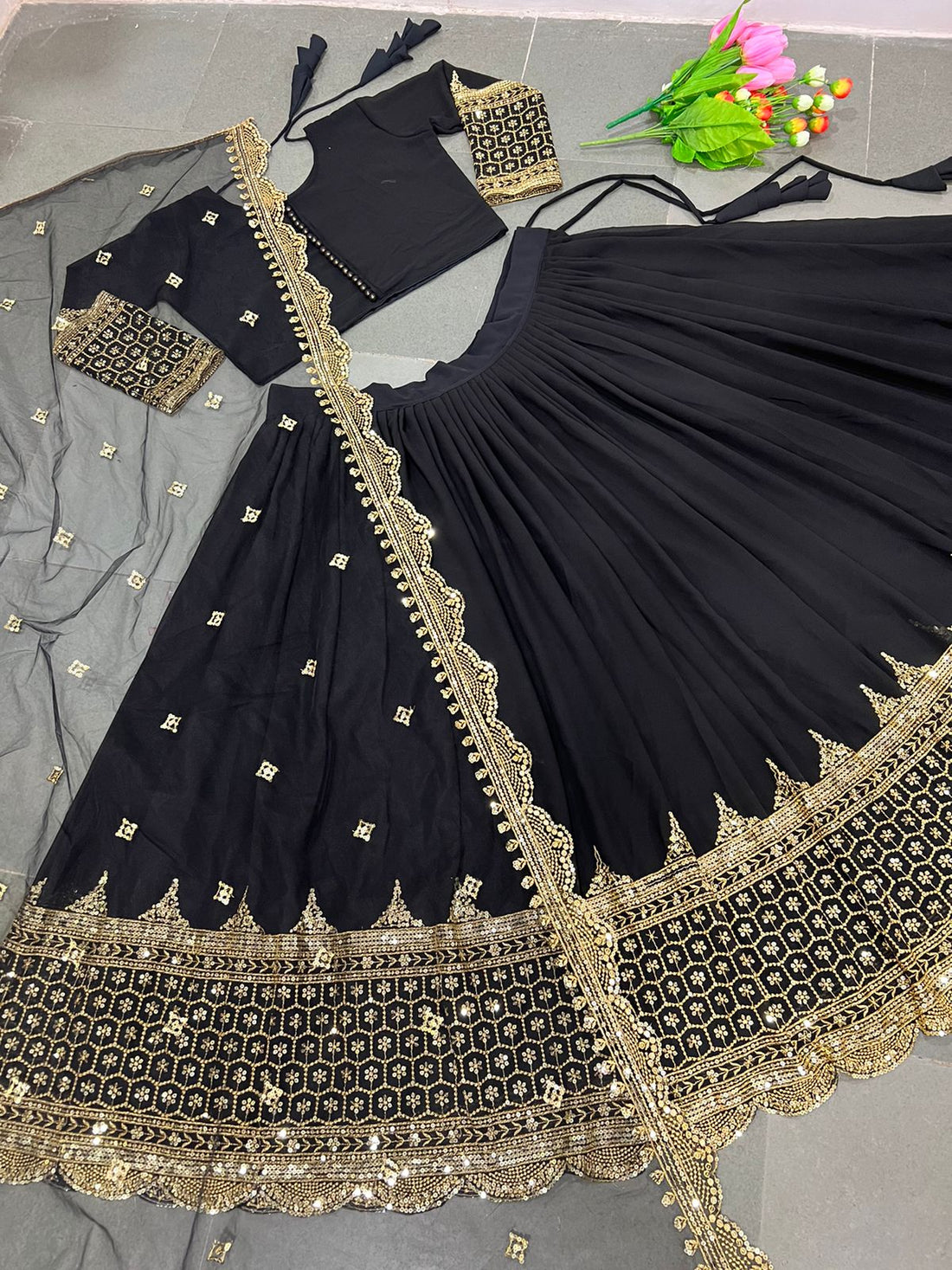 Festive Glam Embroidered Lehenga Collection
