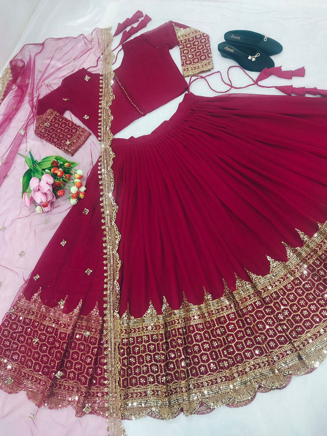 Festive Glam Embroidered Lehenga Collection