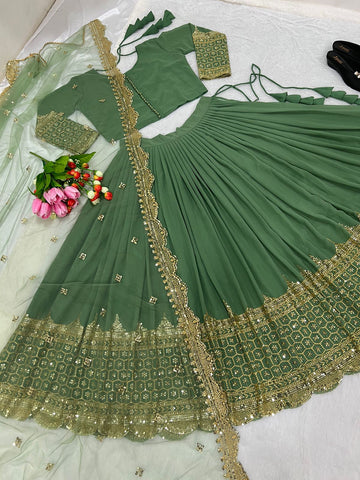Festive Glam Embroidered Lehenga Collection