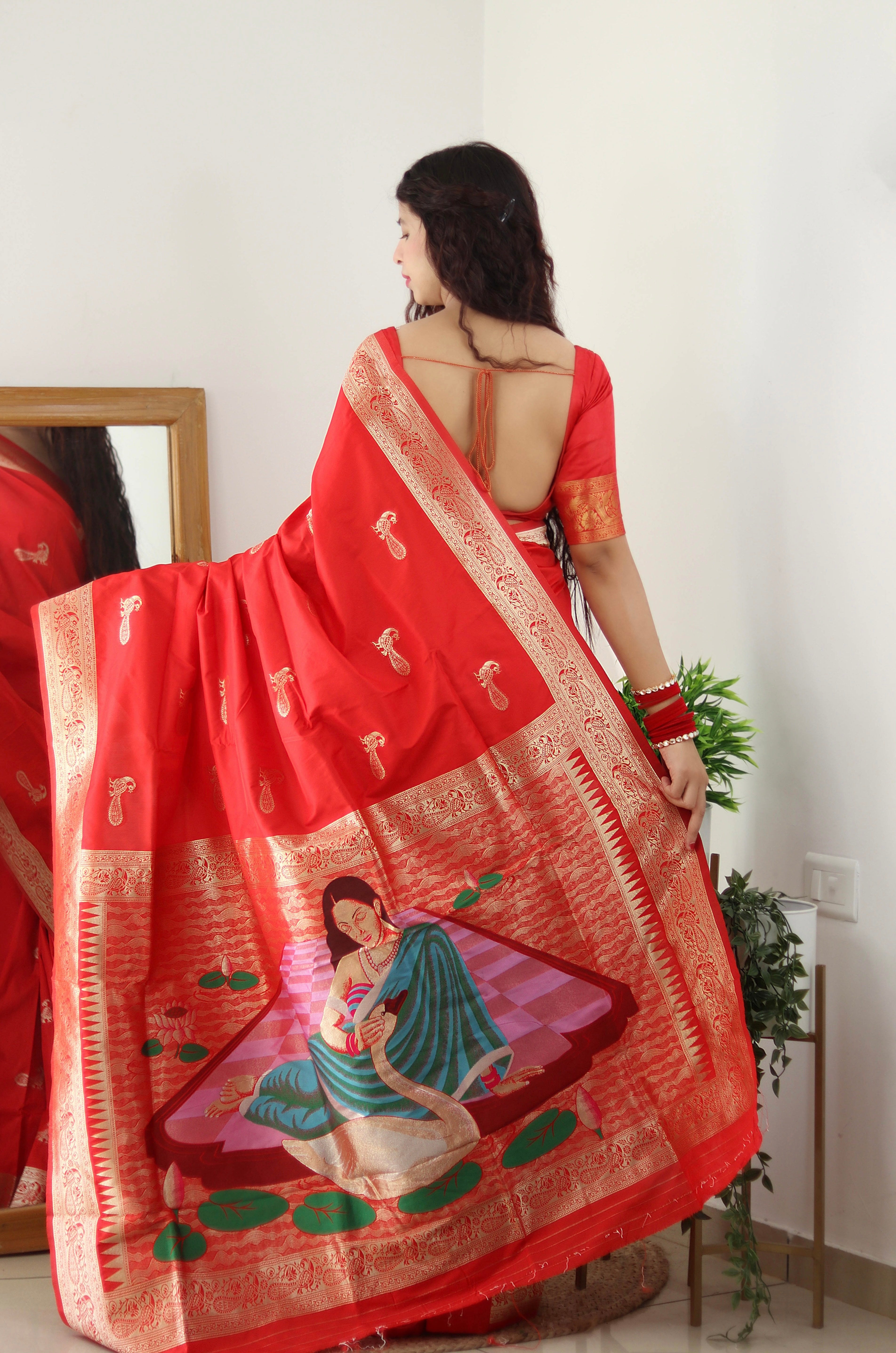 Pure Banarasi Silk With Zari Weaving
