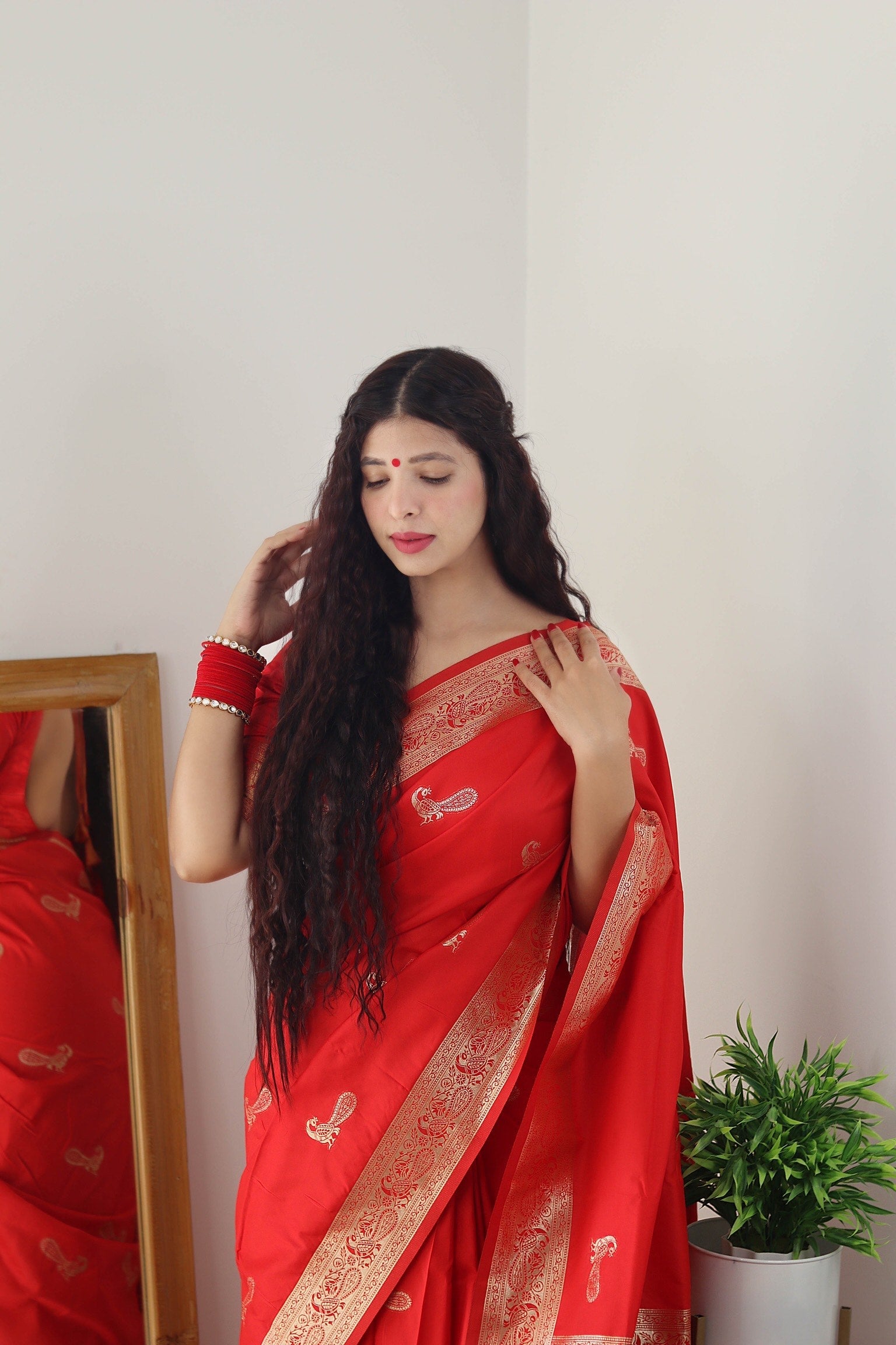 Pure Banarasi Silk With Zari Weaving